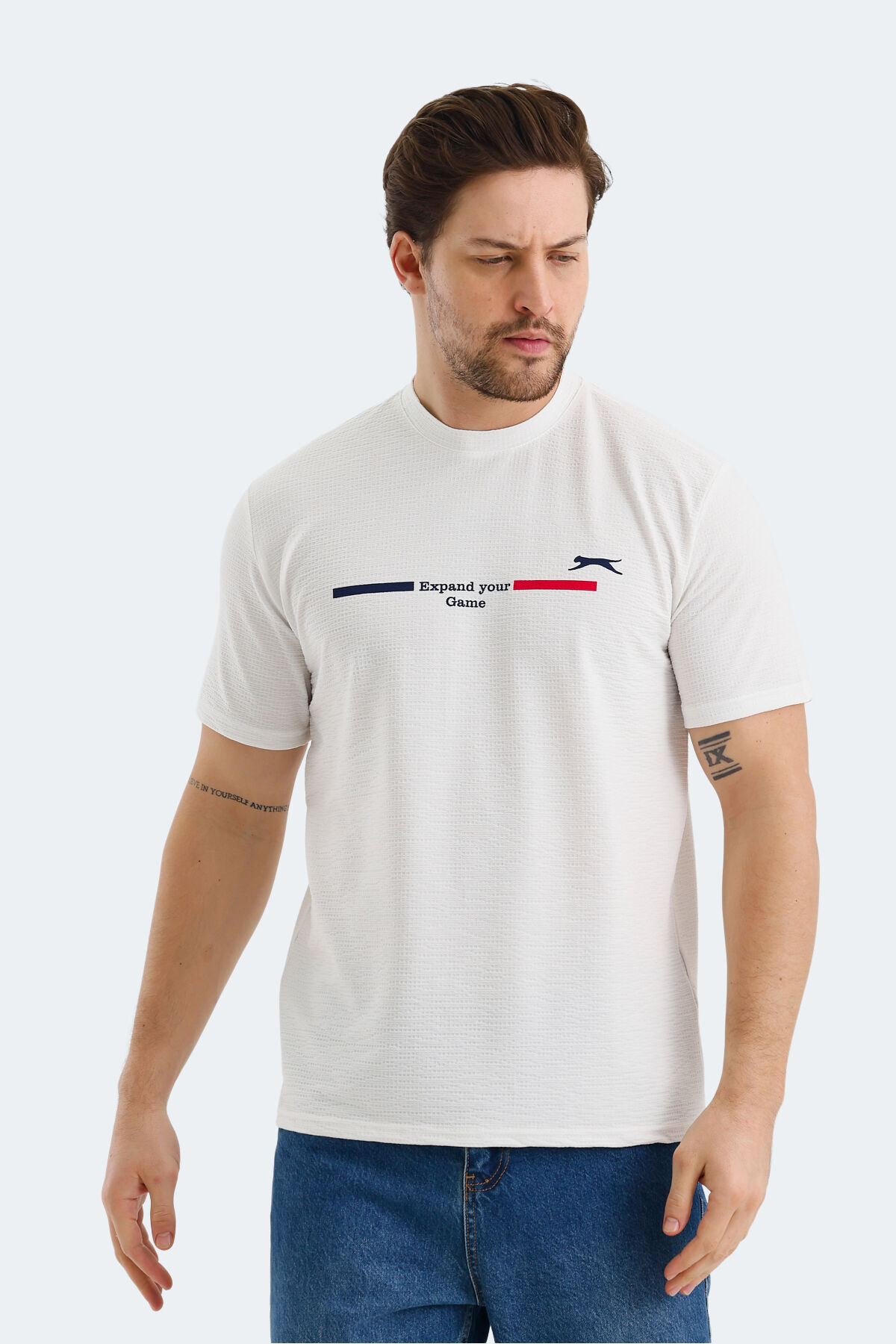 Slazenger BANDIT Erkek  Ekru Tişört