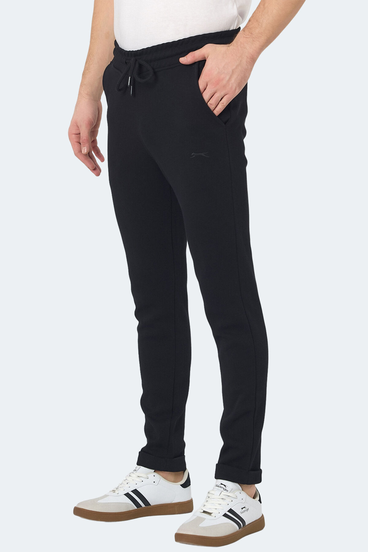 Slazenger BLAZEWAY Erkek Cepli slim fit Siyah Eşofman Altı