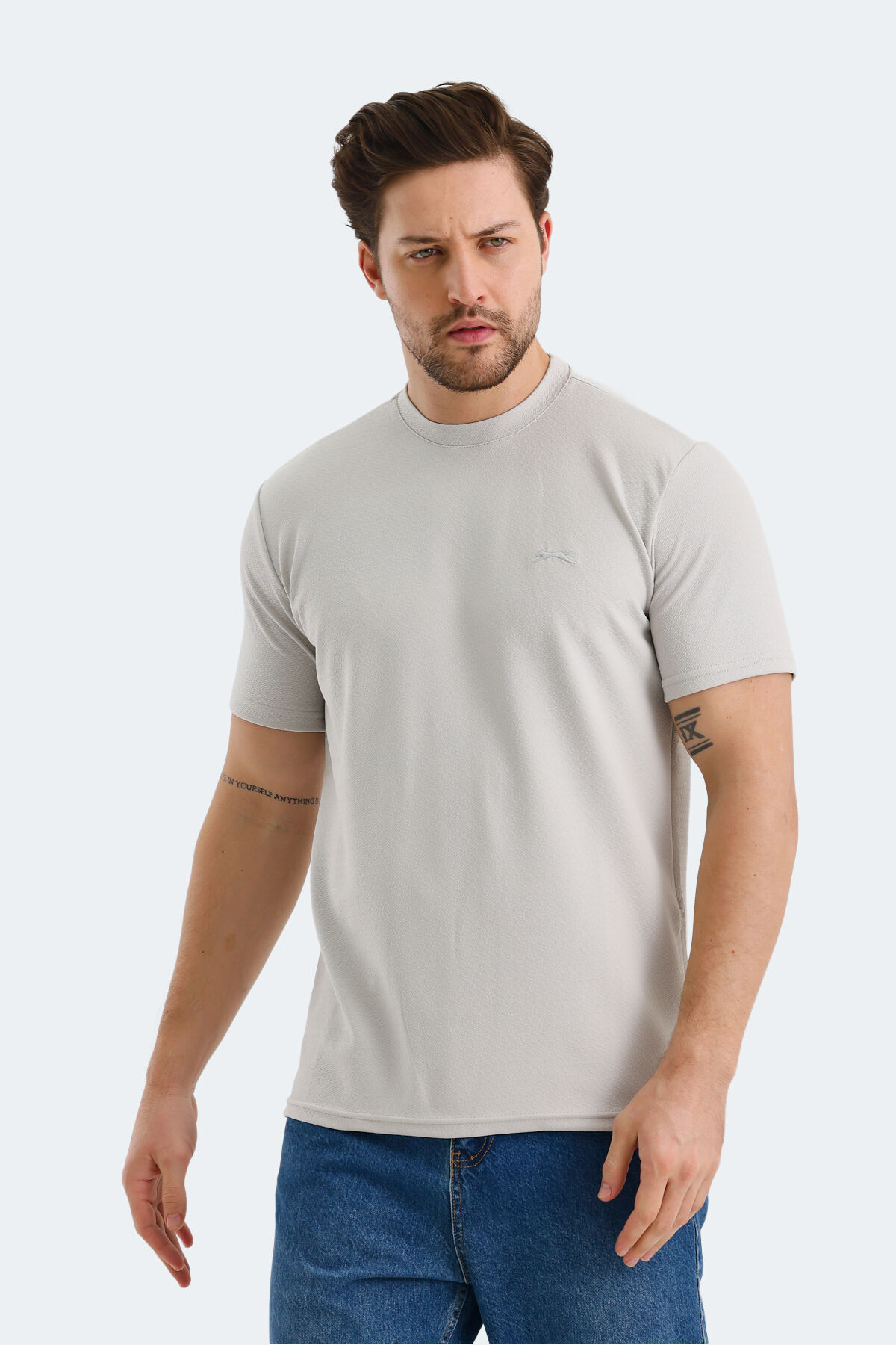 Slazenger BREEZE Erkek  Gri Tişört