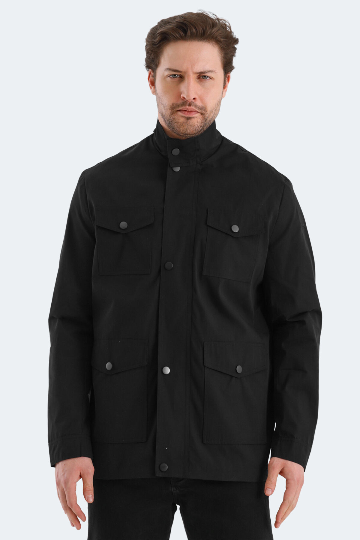 Slazenger BROOKS Erkek  Siyah Mont & Kaban