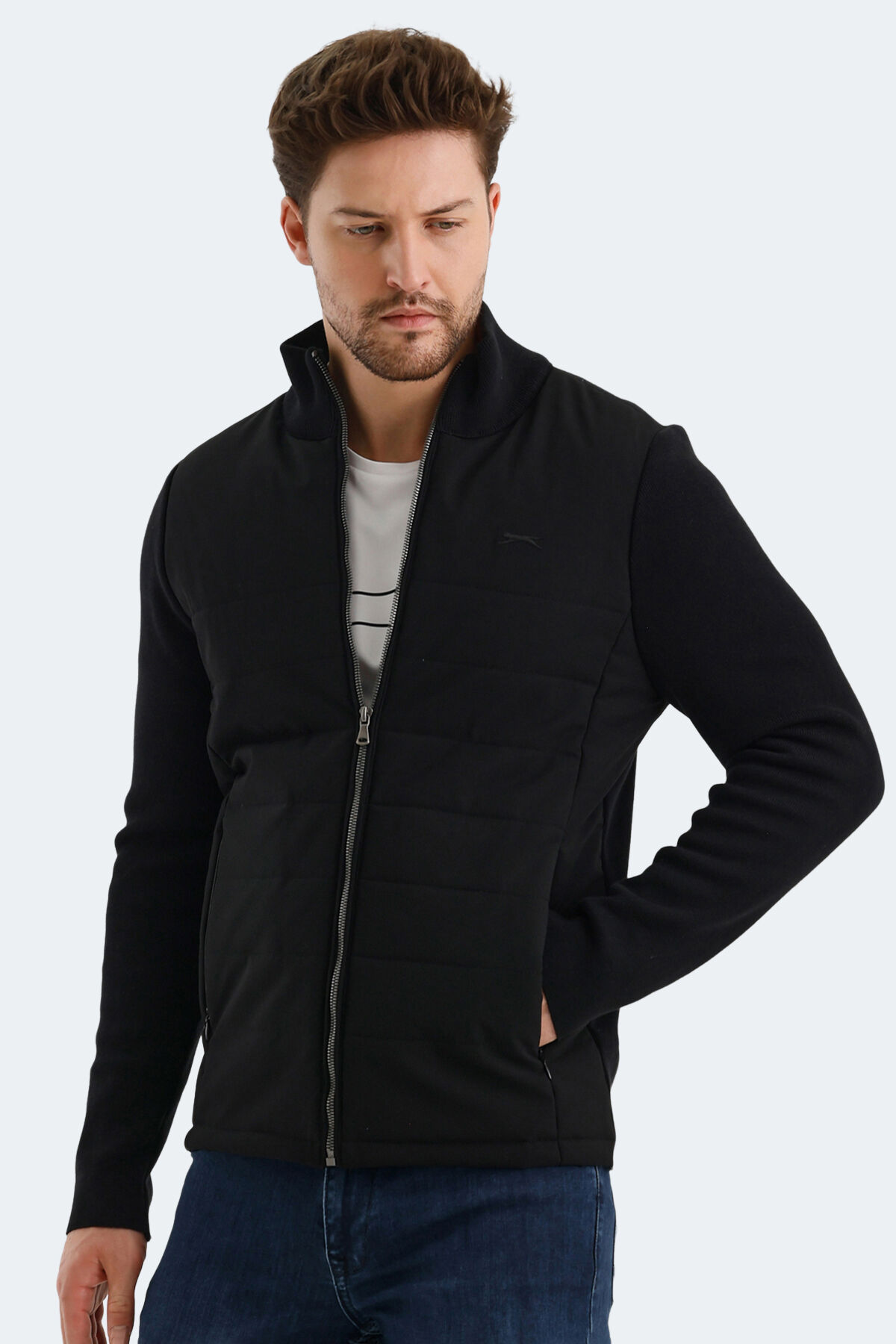 Slazenger BULLS Erkek  Siyah Mont & Kaban