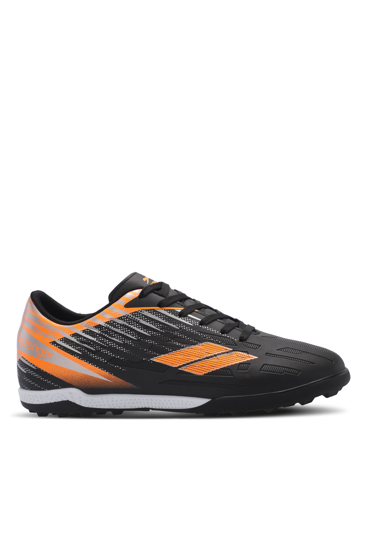 Slazenger CAMBLY HS Erkek Halı Saha Siyah / Turuncu Futbol Ayakkabısı