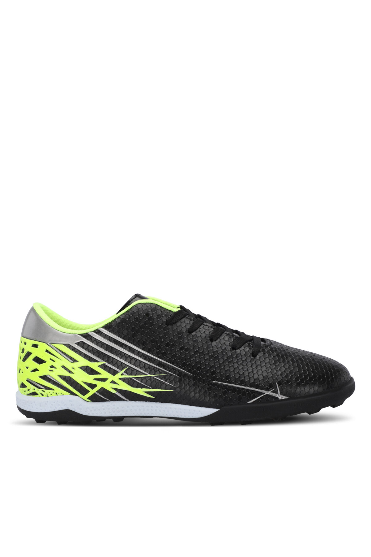 Slazenger CARLO HS I Erkek Halı Saha Siyah / Yeşil Futbol Ayakkabısı