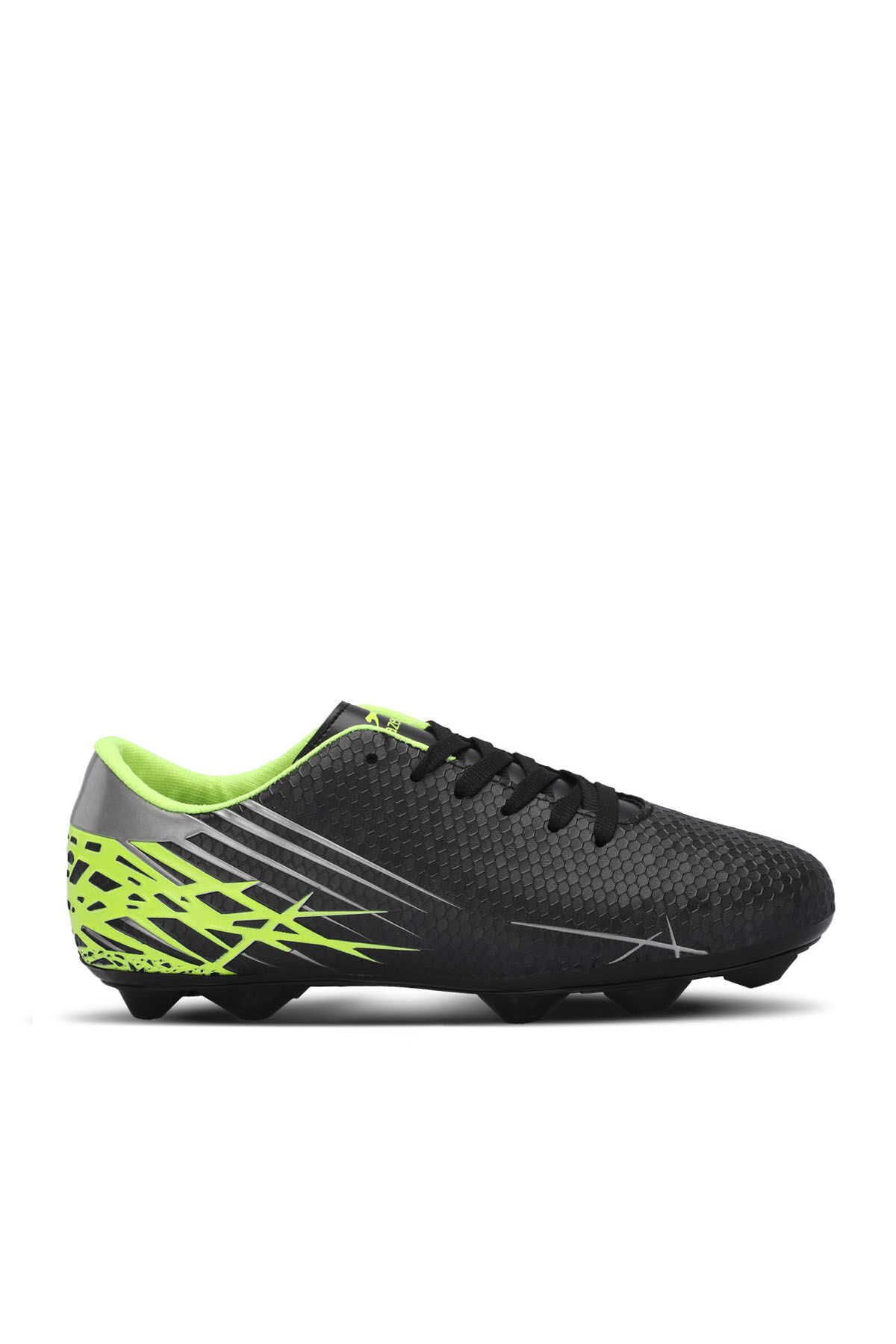 Slazenger CARLO KR I Unisex Çocuk Krampon Siyah / Yeşil Futbol Ayakkabısı