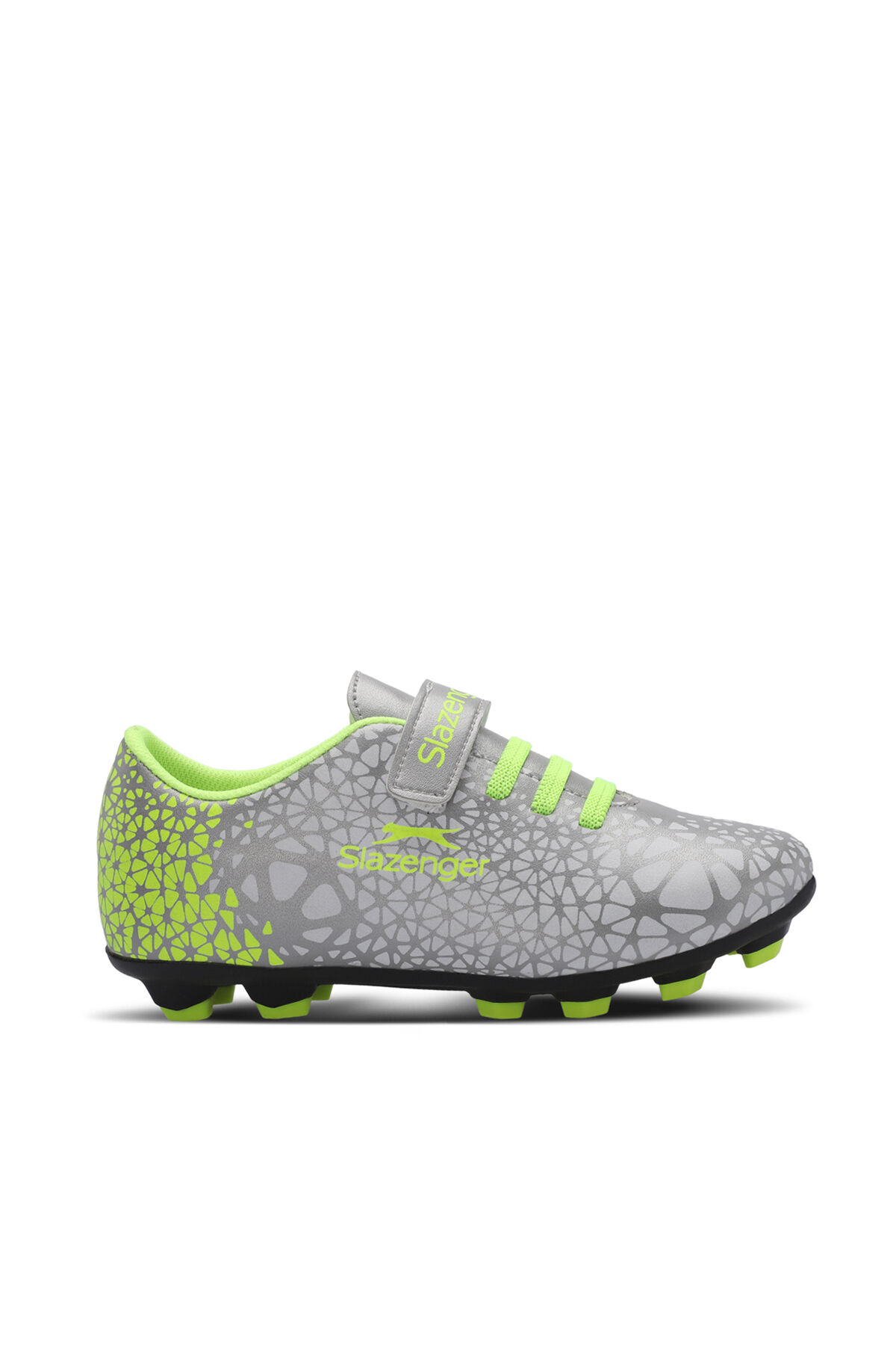 Slazenger CRYSTAL KR Unisex Çocuk Krampon Gri Futbol Ayakkabısı