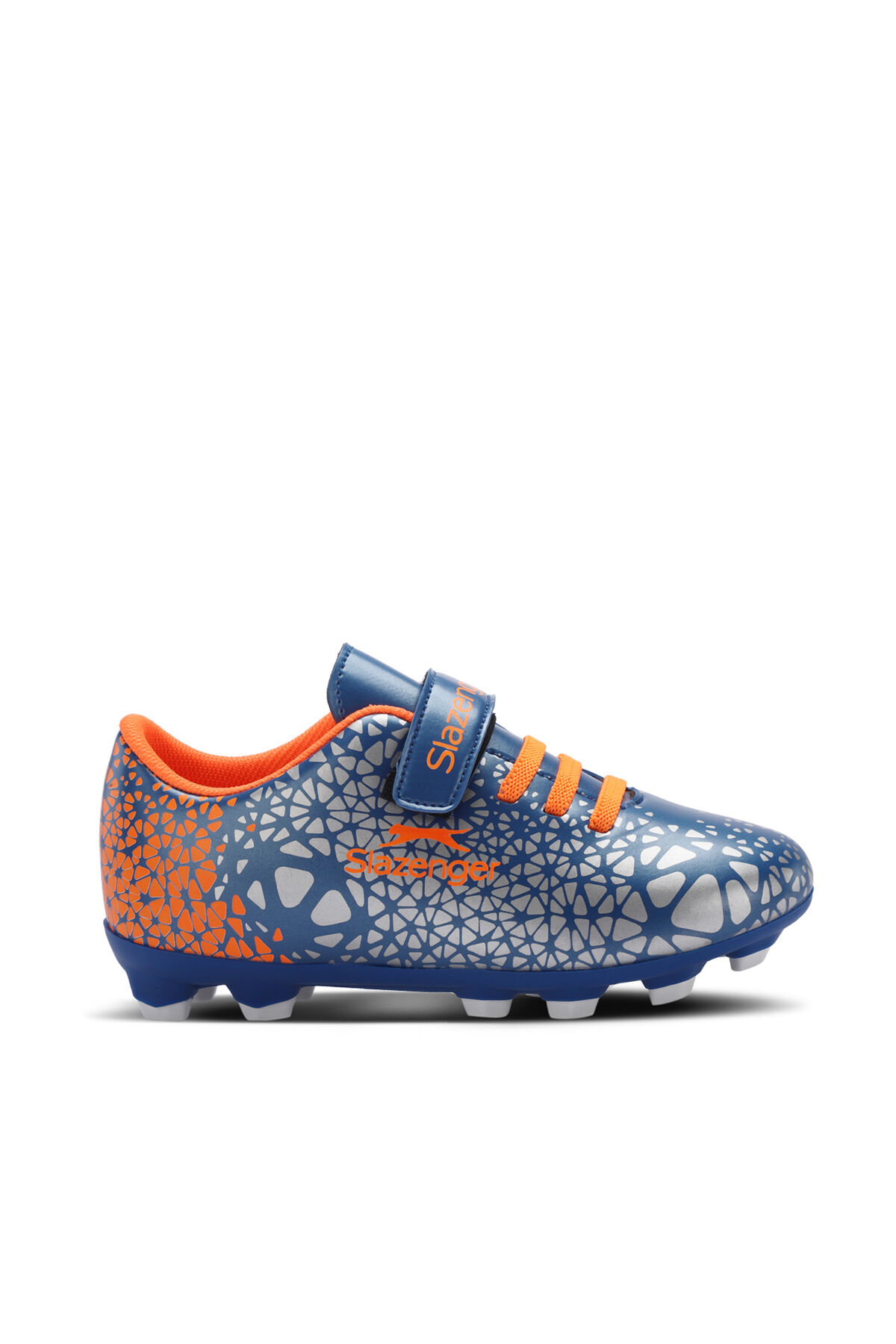 Slazenger CRYSTAL KR Unisex Çocuk Krampon Saks Mavi Futbol Ayakkabısı