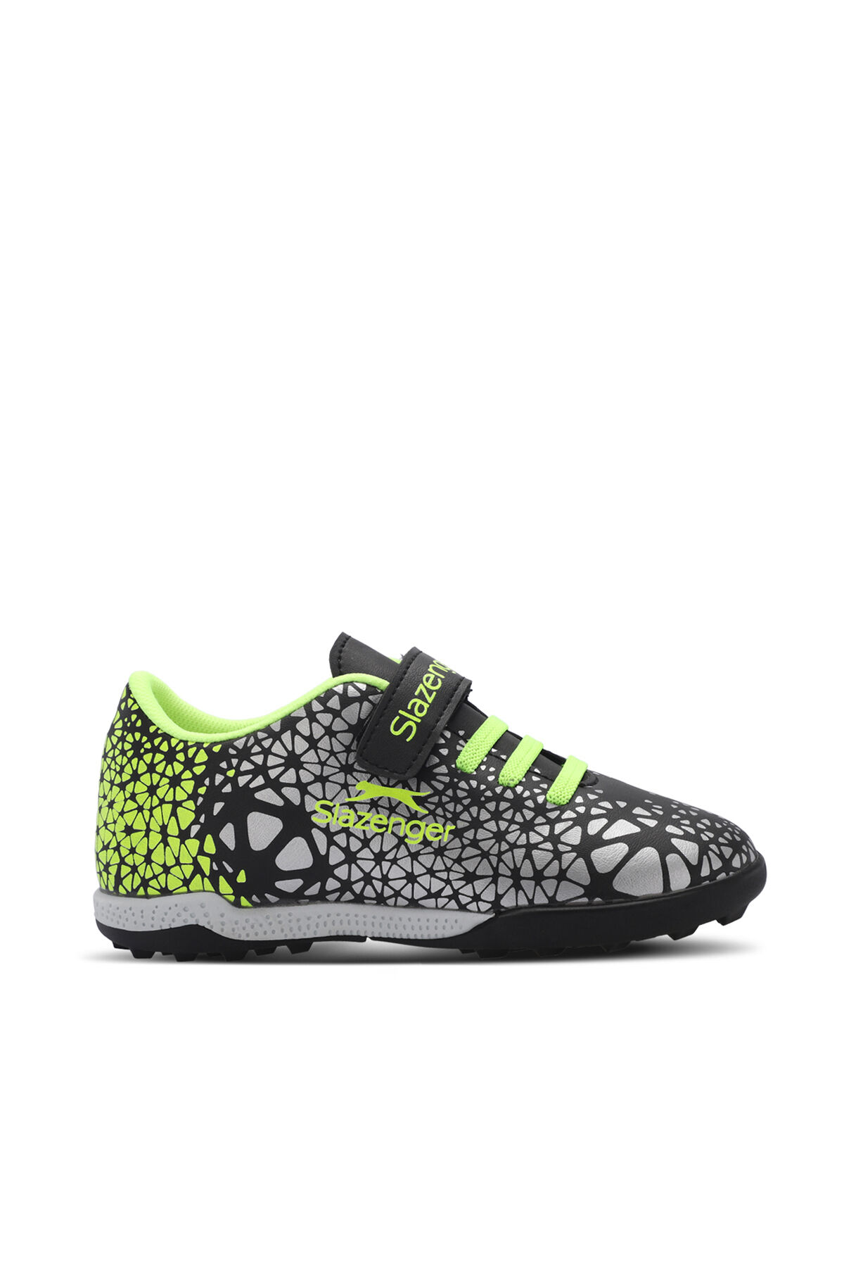 Slazenger CRYSTAL HS Unisex Çocuk Halı Saha Siyah / Yeşil Futbol Ayakkabısı
