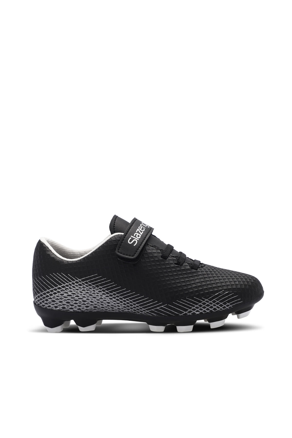 Slazenger CULTURAL KR Unisex Çocuk Krampon Siyah / Gri Futbol Ayakkabısı