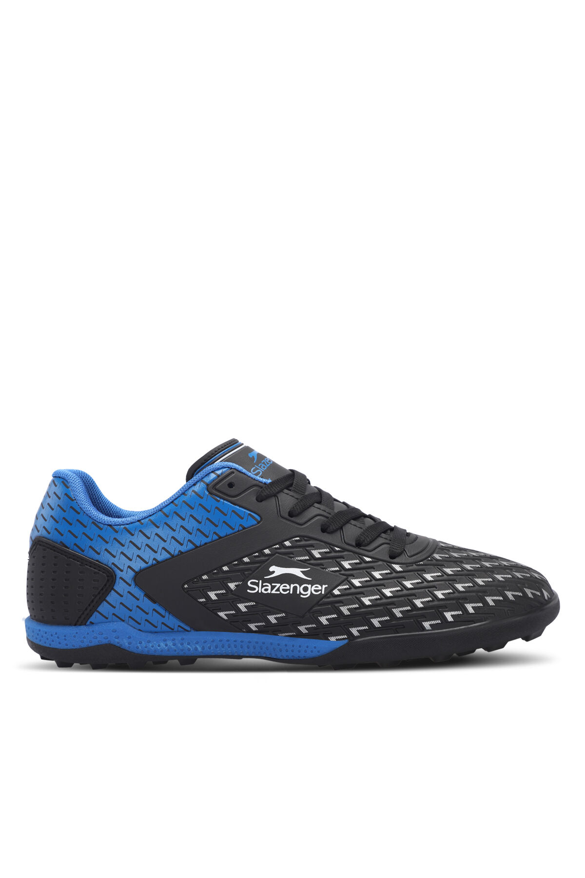 Slazenger CYCLE HS I Erkek Halı Saha Siyah / Mavi Futbol Ayakkabısı