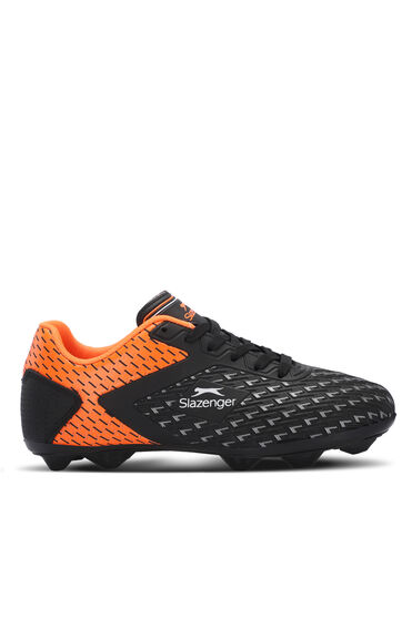 Slazenger CYCLE KR I Erkek Krampon Siyah / Turuncu Futbol Ayakkabısı - 1 Alana 1 Bedava