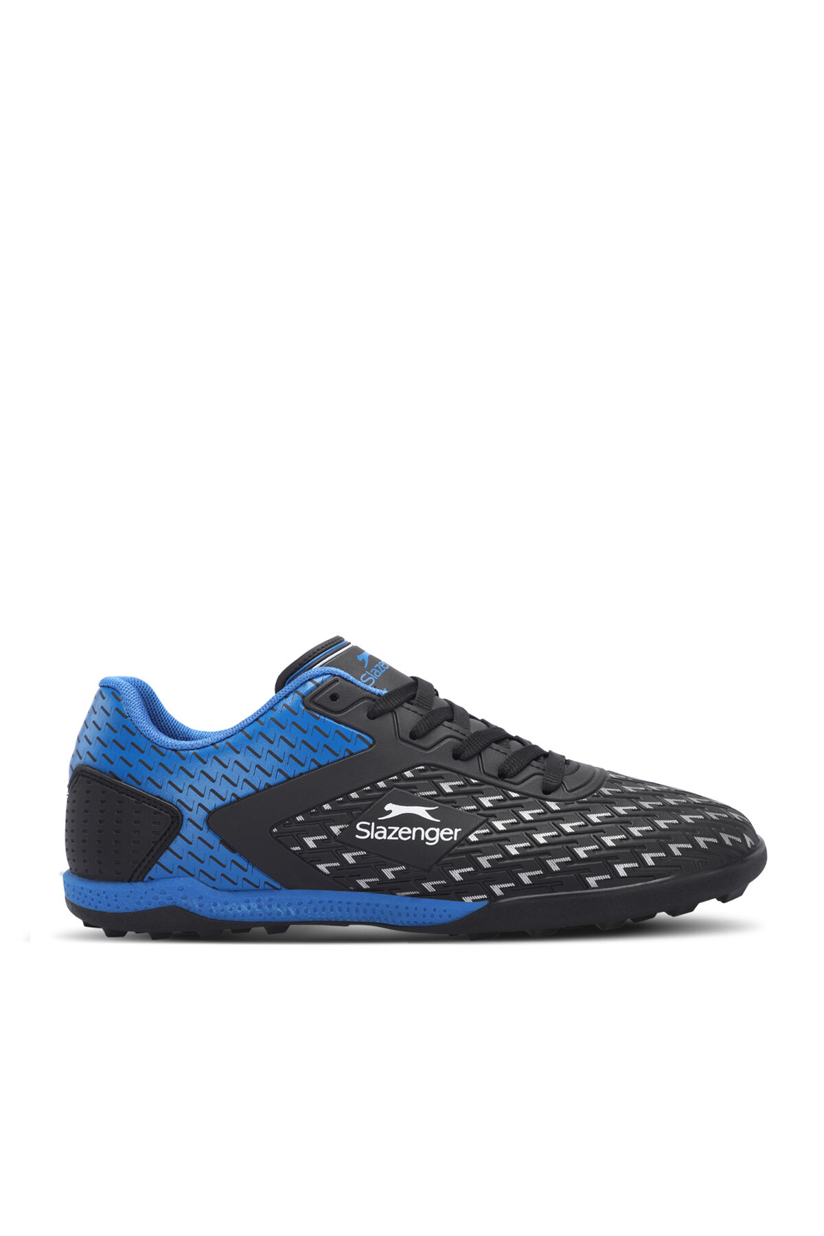 Slazenger CYCLE I HS Unisex Çocuk Halı Saha Siyah / Mavi Futbol Ayakkabısı