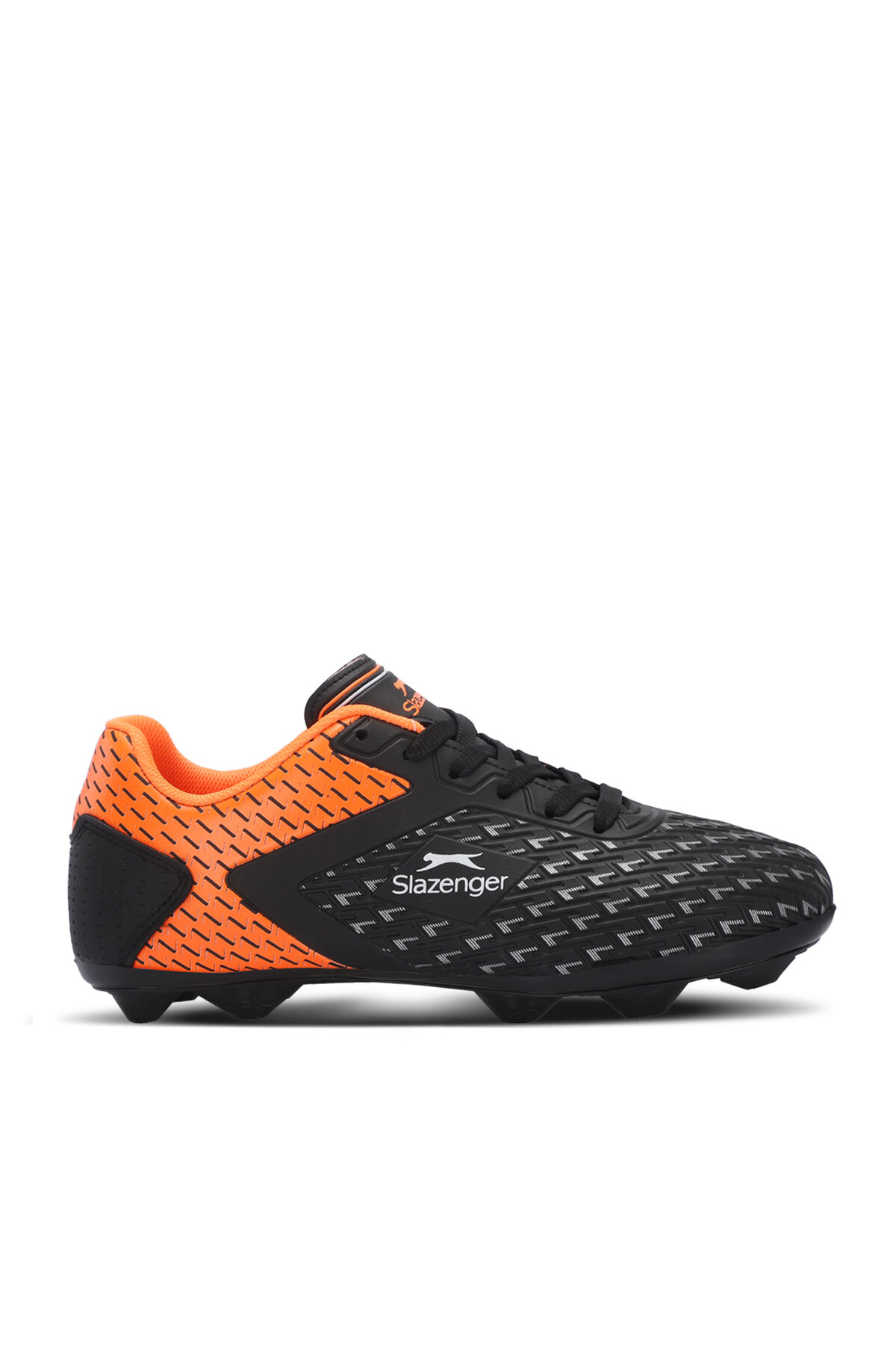 Slazenger CYCLE I KRP Unisex Çocuk Krampon Siyah / Turuncu Futbol Ayakkabısı