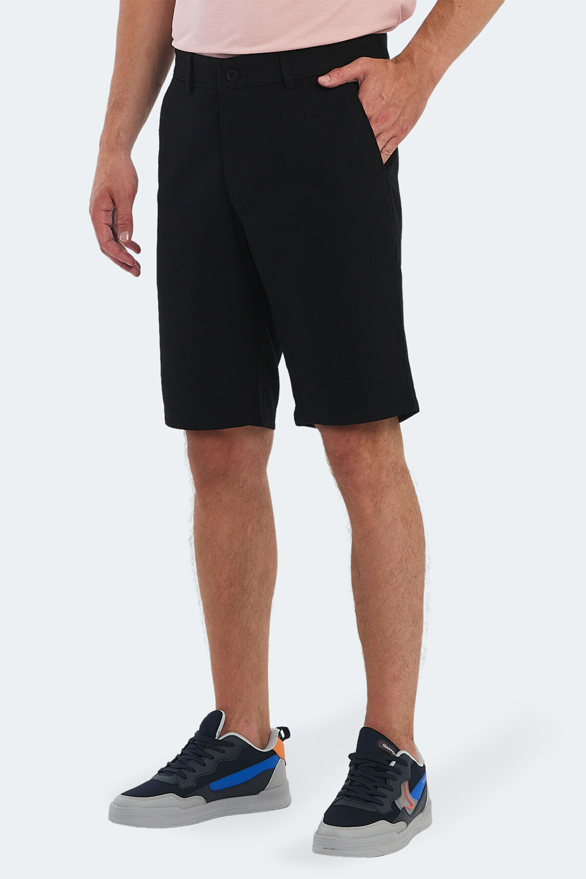 Slazenger EASILY IN Erkek Cepli Siyah Şort
