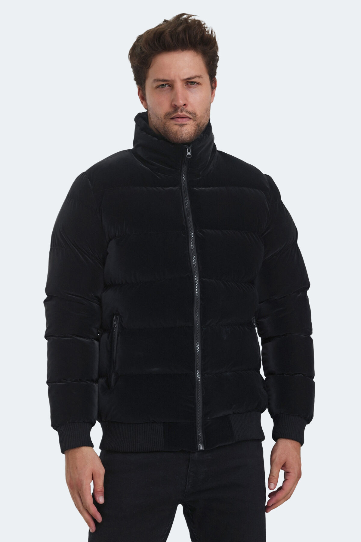 Slazenger HAGIT IN Erkek Şişme Siyah Mont & Kaban