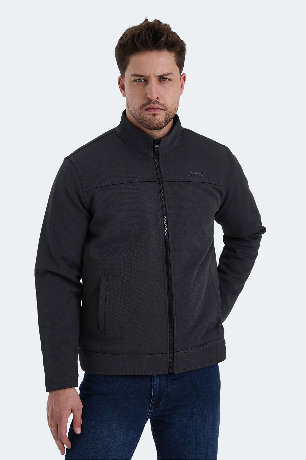 Slazenger HEBEL IN Erkek  Koyu Gri Mont & Kaban