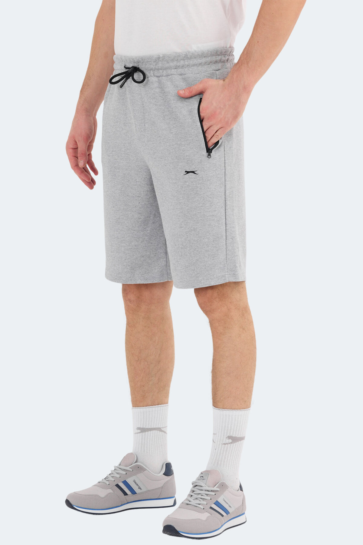 Slazenger KAARLO Erkek Cepli Gri Şort