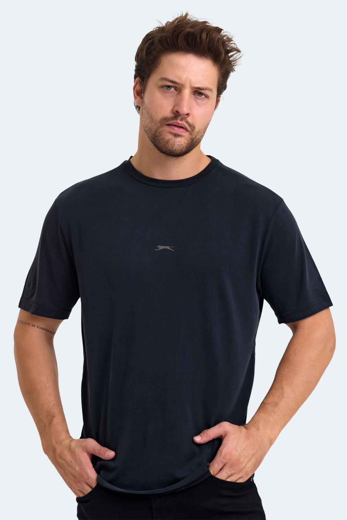 Slazenger KAIPO Erkek  Siyah Tişört