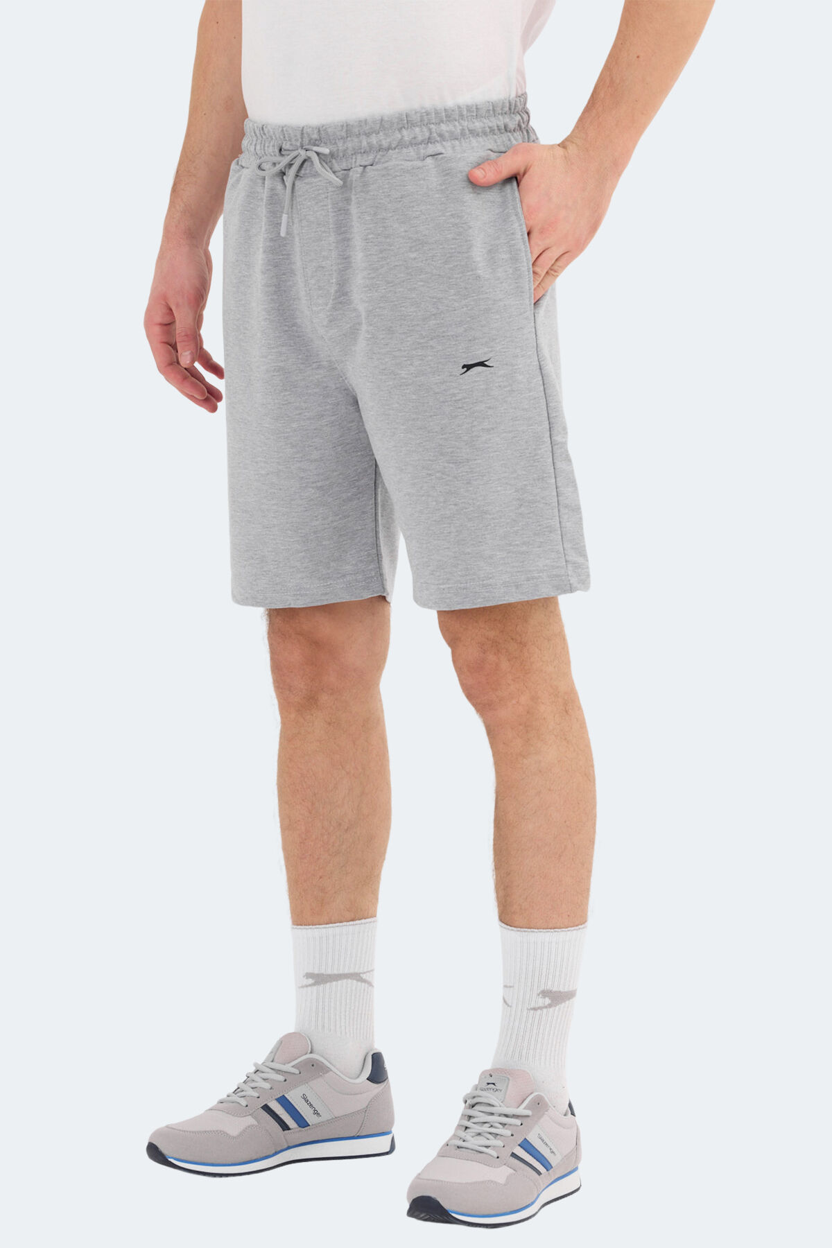 Slazenger KALLIE Erkek Cepli Gri Şort