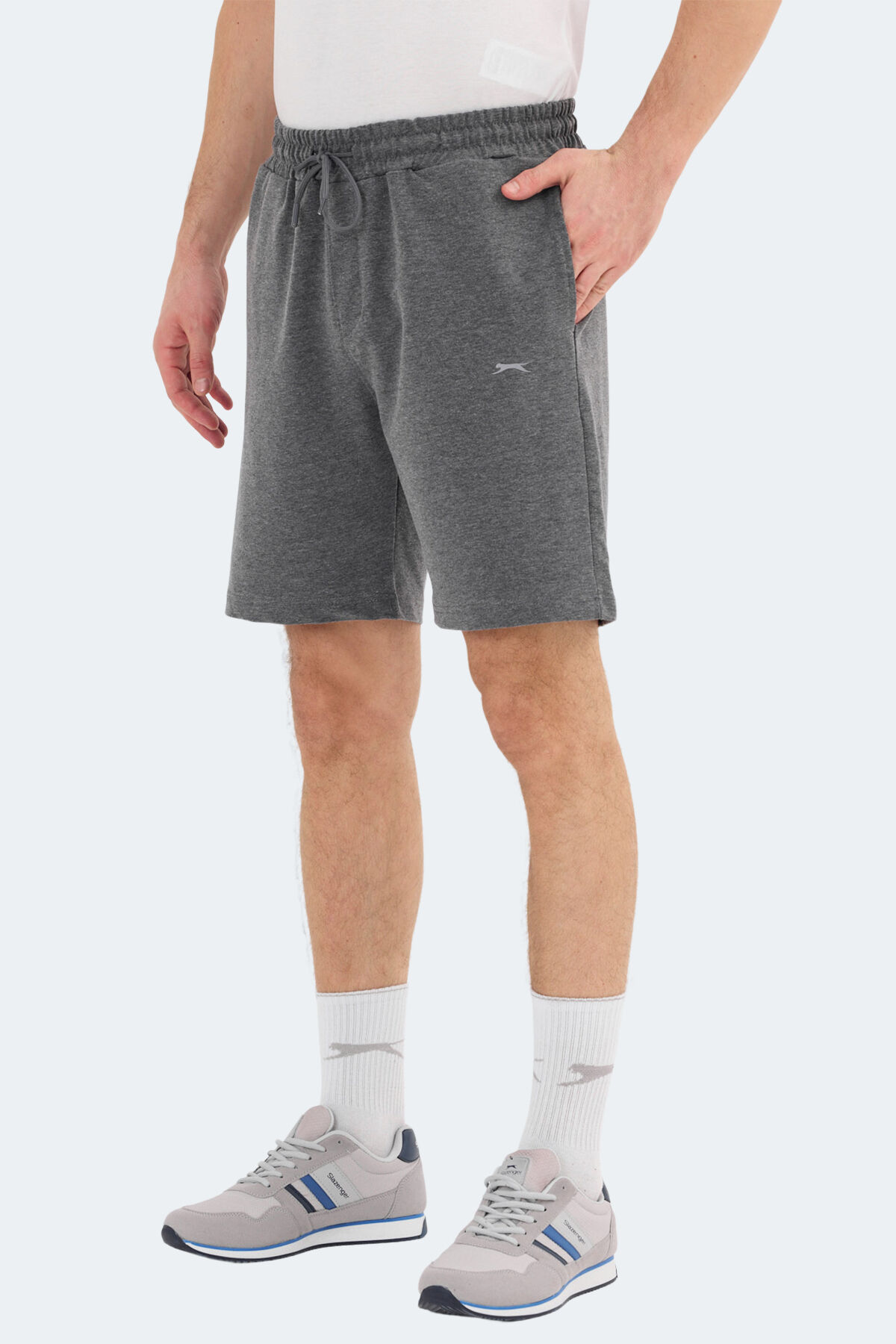 Slazenger KALLIE Erkek Cepli Koyu Gri Şort