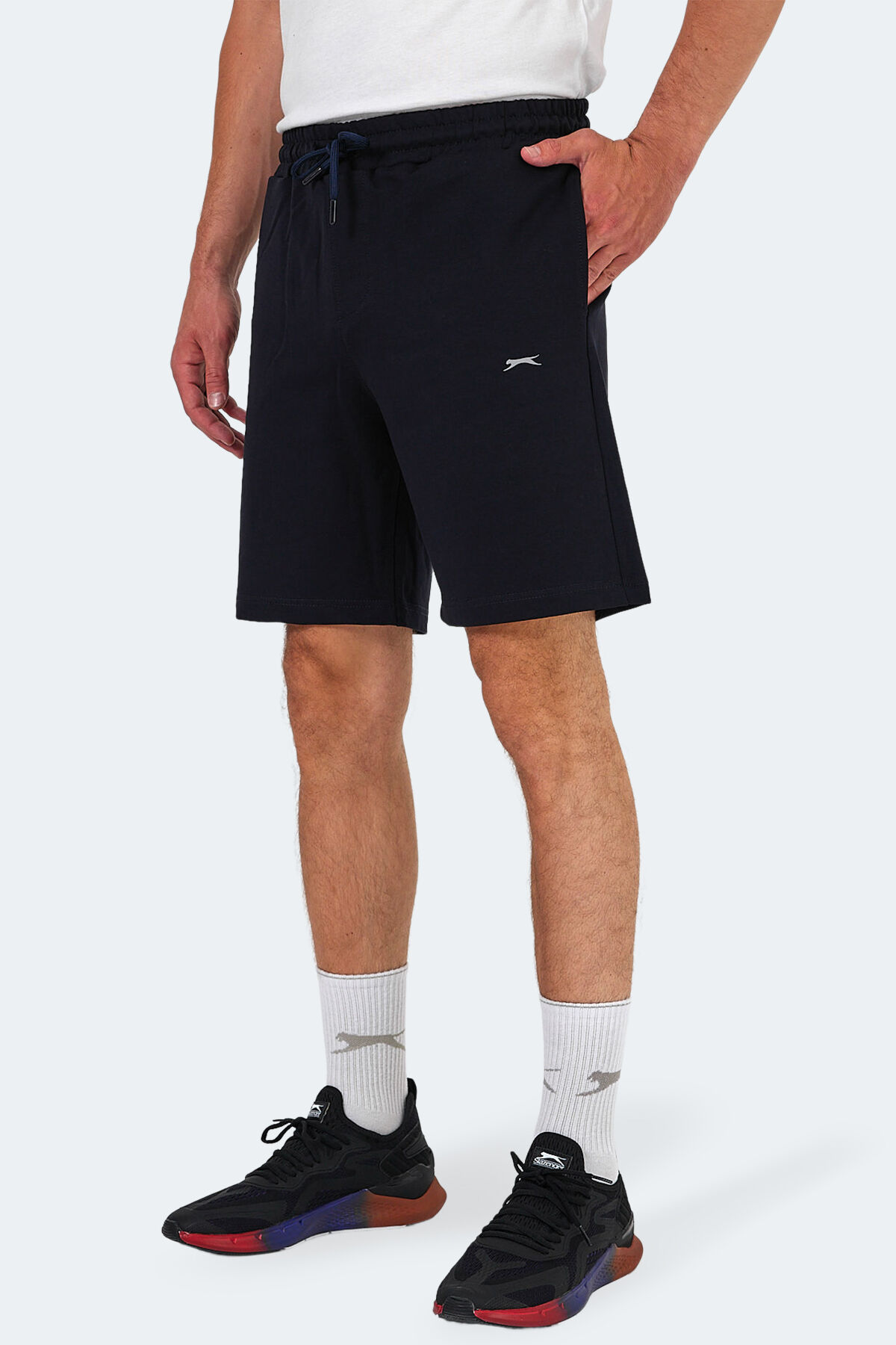 Slazenger KALLIE Erkek Cepli Lacivert Şort