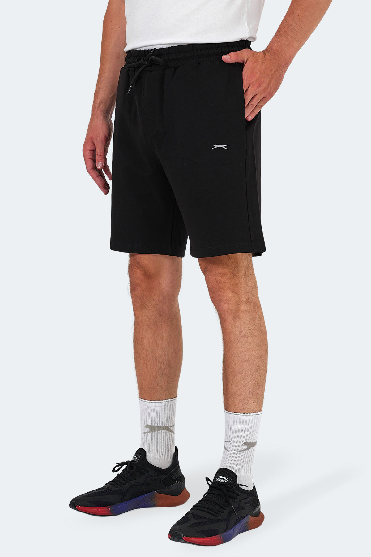 Slazenger KALLIE Erkek Cepli Siyah Şort