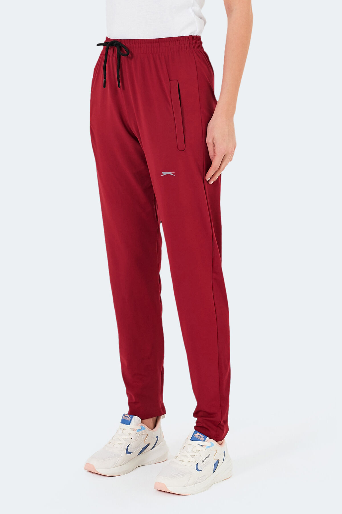 Slazenger KARMOR IN Kadın Cepli Bordo Eşofman Altı