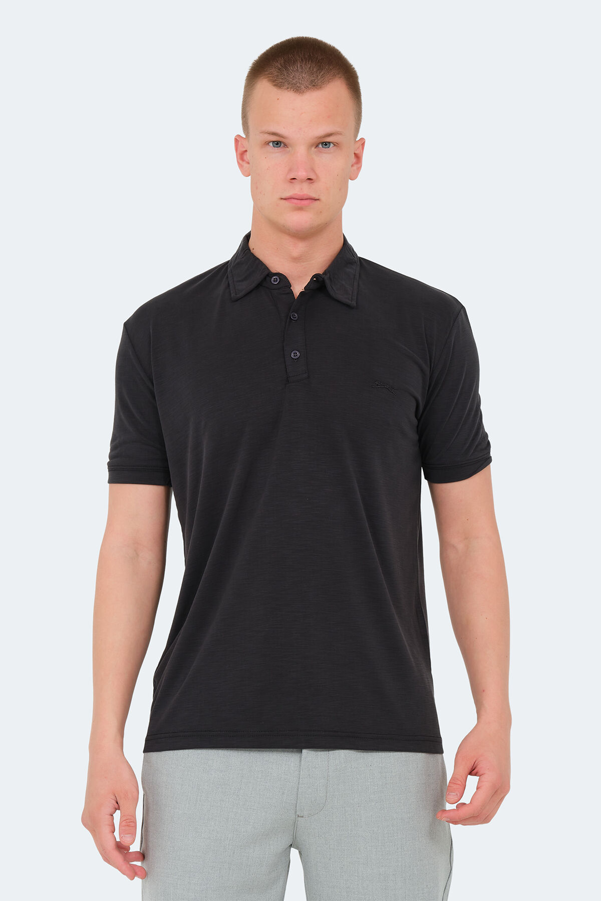 Slazenger KATSURO IN Erkek Polo Yaka Antrasit Tişört
