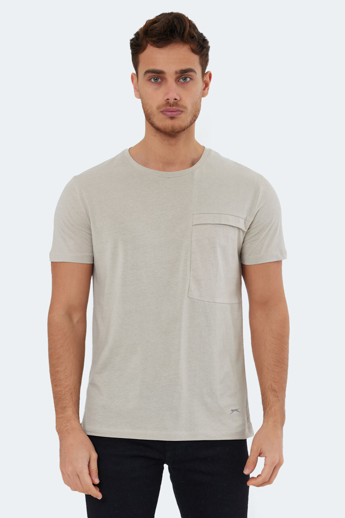 Slazenger KAURI IN Erkek  Taş Gri Tişört