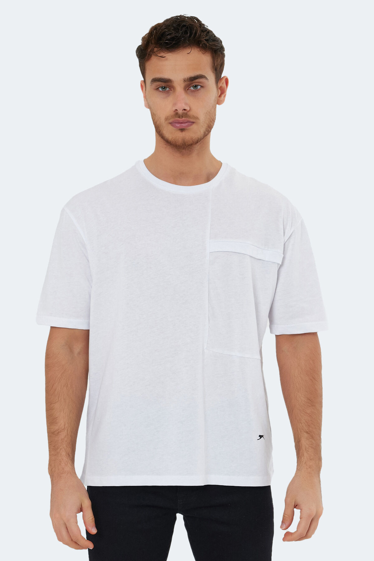 Slazenger KAURI IN Oversize Erkek  Beyaz Tişört
