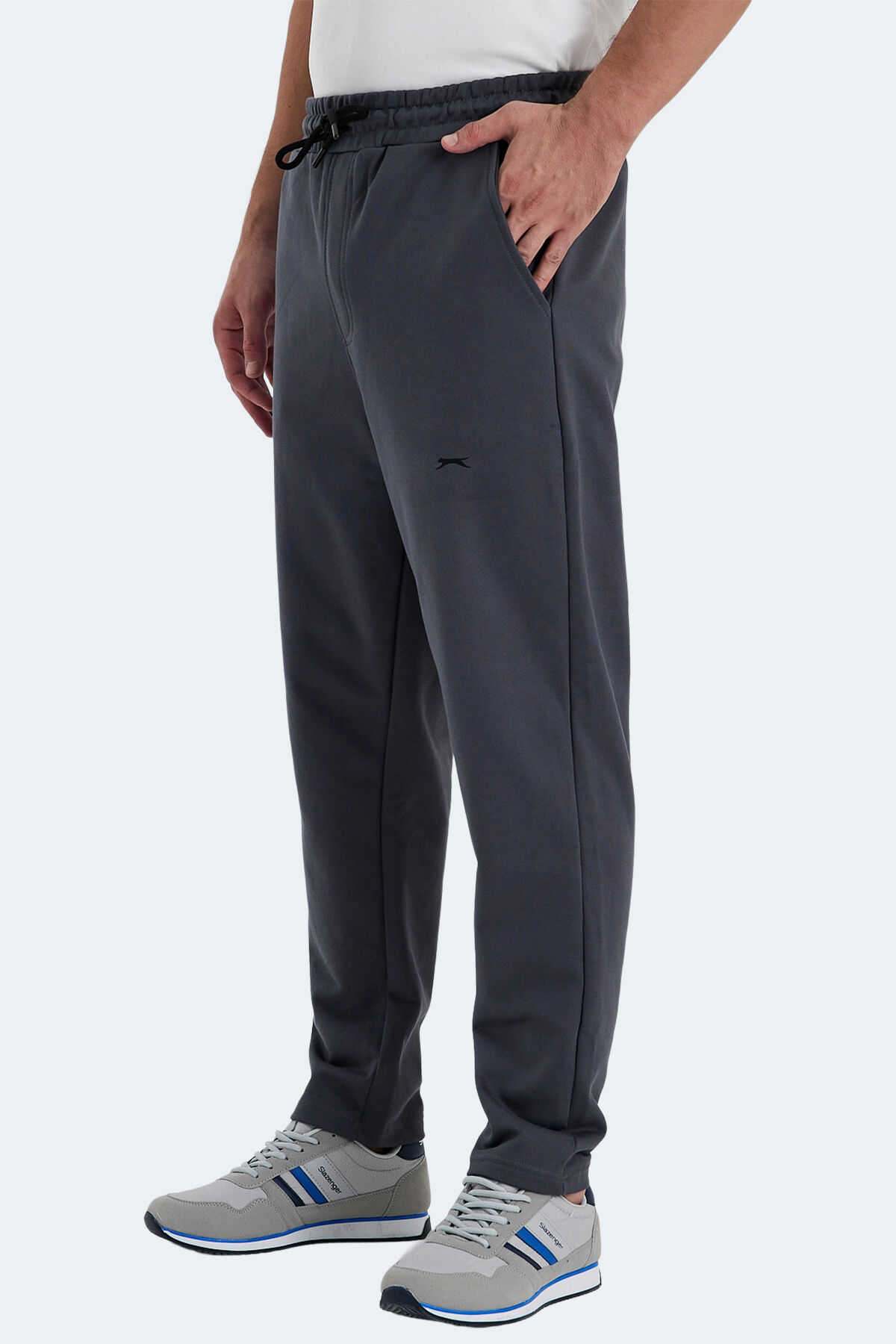 Slazenger KAYETAN Erkek Cepli Koyu Gri Eşofman Altı