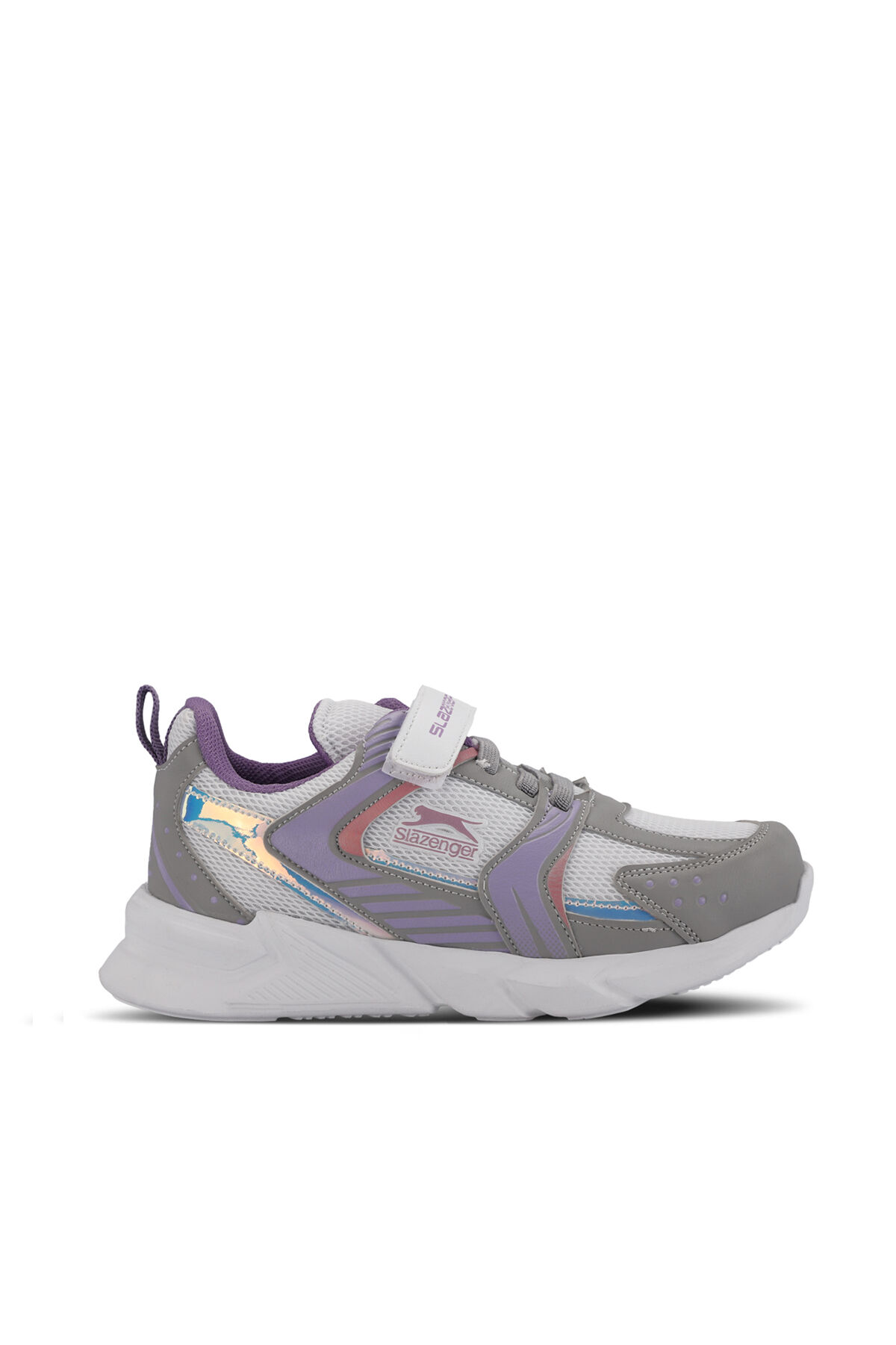 Slazenger KENDALL Kız Çocuk Cırt Cırtlı Gri / Fuşya Günlük Spor Ayakkabısı