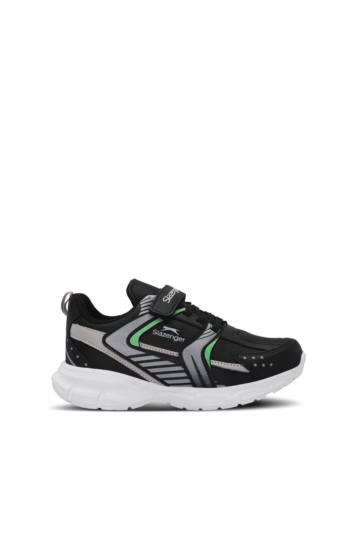 Slazenger KENDALL Unisex Çocuk Cırt Cırtlı Siyah / Beyaz Günlük Spor Ayakkabısı