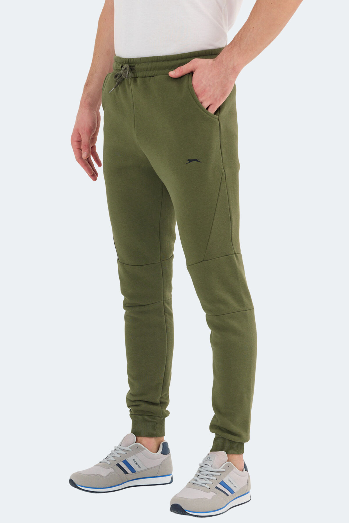 Slazenger KERR IN Erkek Cepli Haki Eşofman Altı