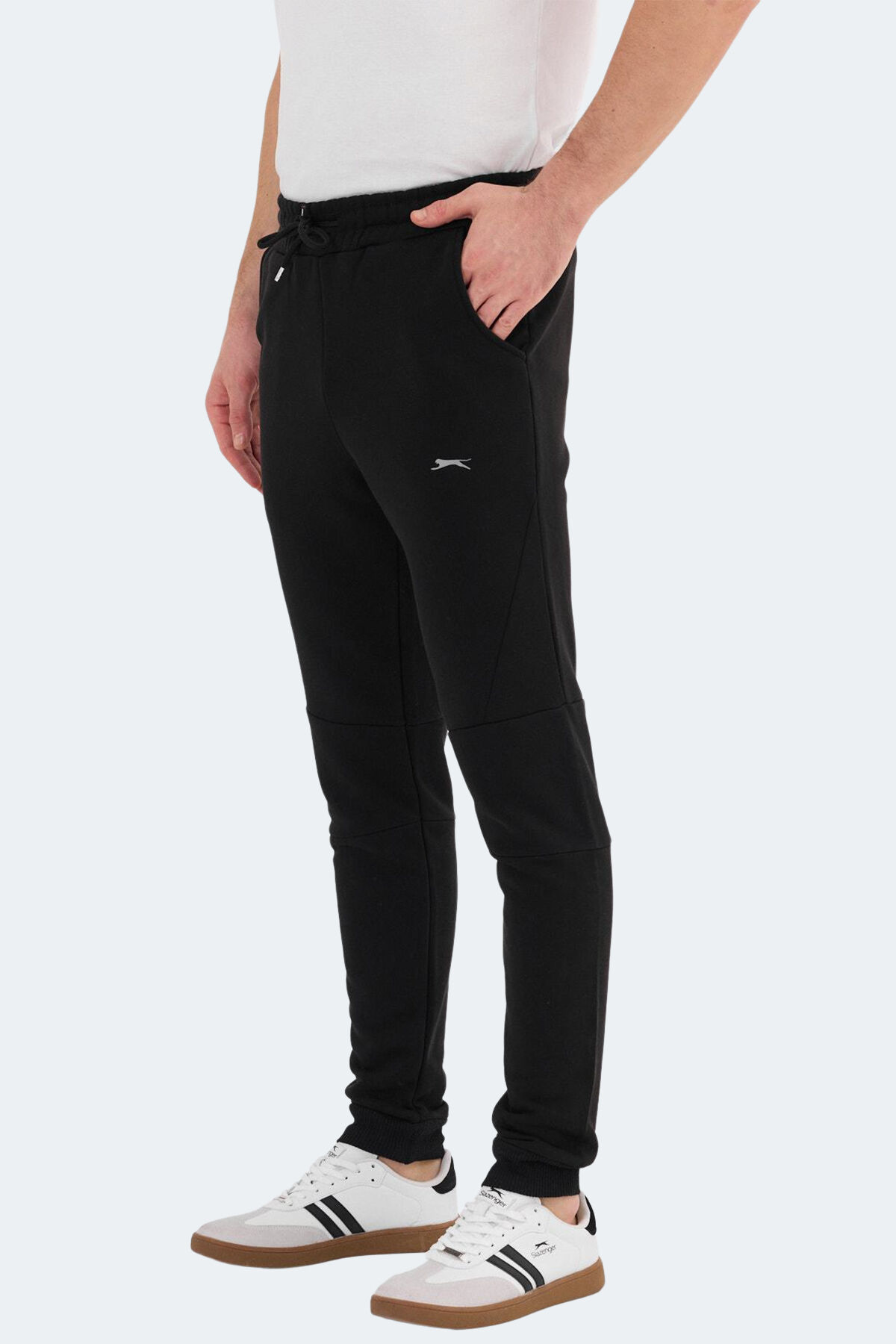 Slazenger KERR IN Erkek Cepli Siyah Eşofman Altı