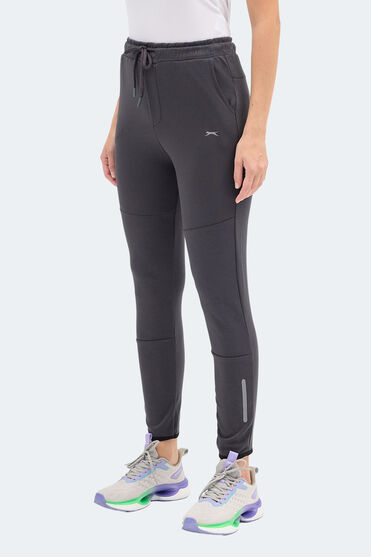でる Slazenger KAZUE I Erkek Fermuarlı Kapüşonlu Cepli Siyah Sweatshirt