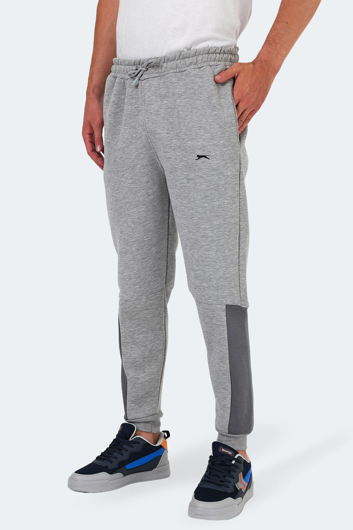 Slazenger KIARA I Erkek Cepli Gri Eşofman Altı