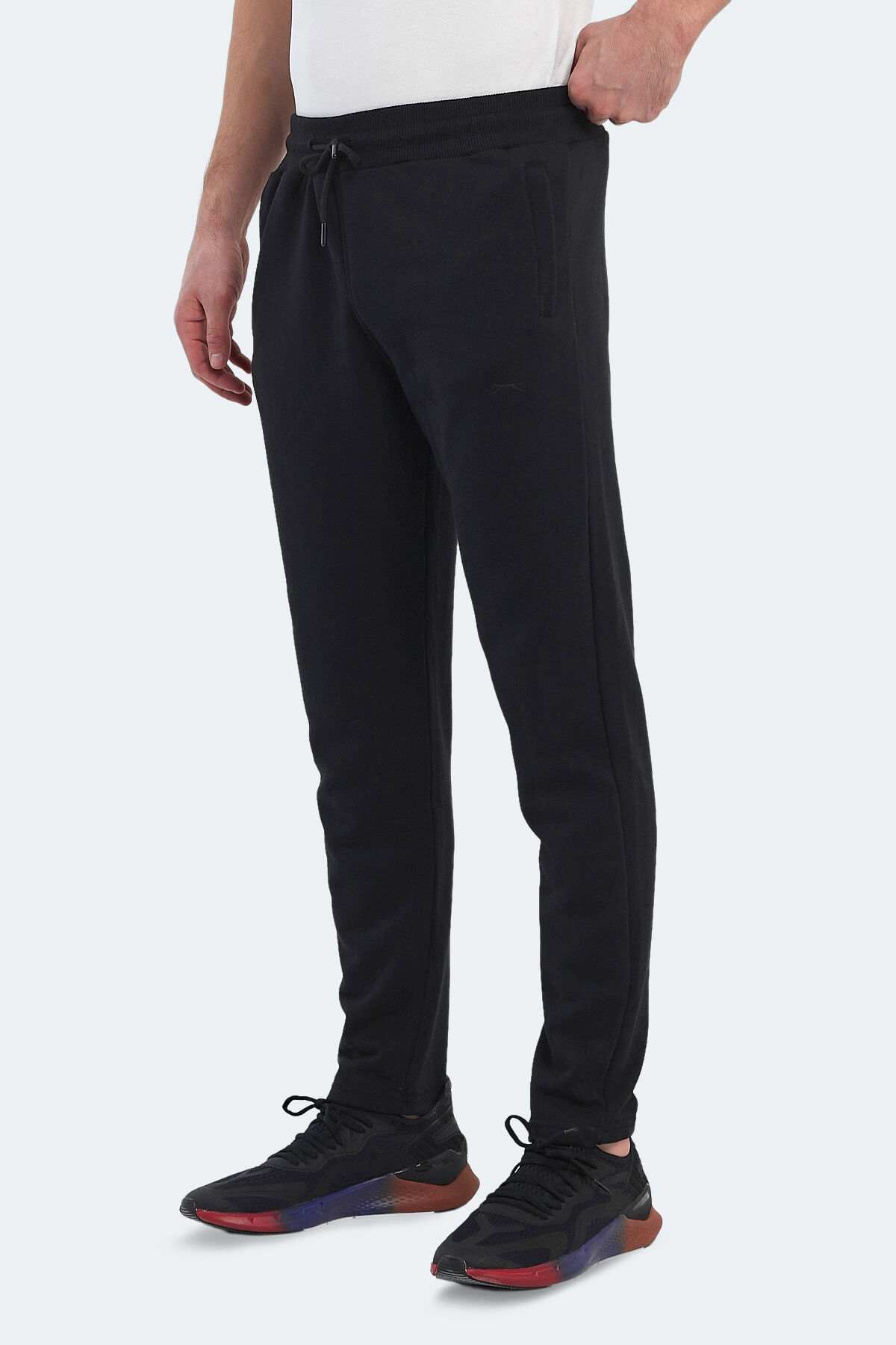Slazenger KIERON I Erkek Cepli slim fit Siyah Eşofman Altı