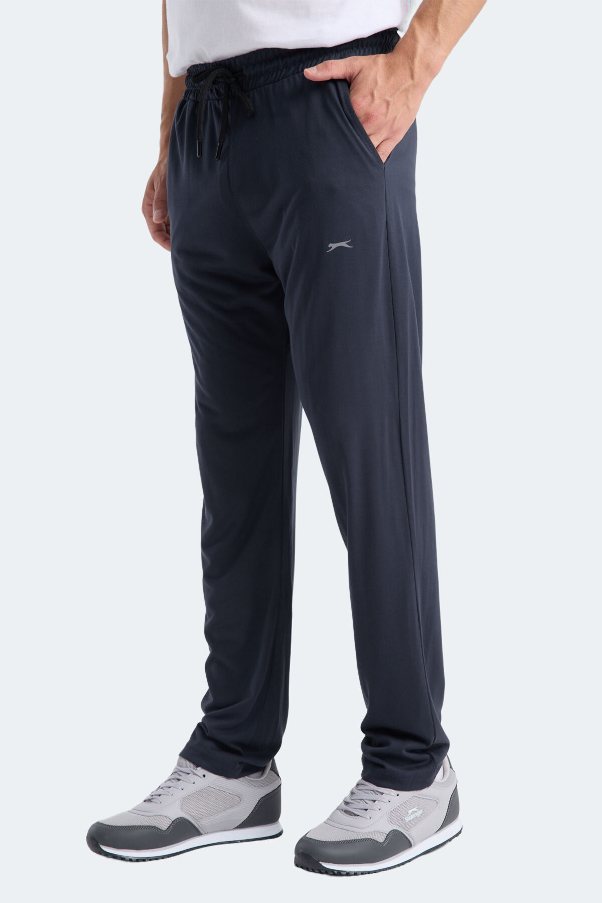 Slazenger KINSPORT IN Erkek Cepli Koyu Gri Eşofman Altı