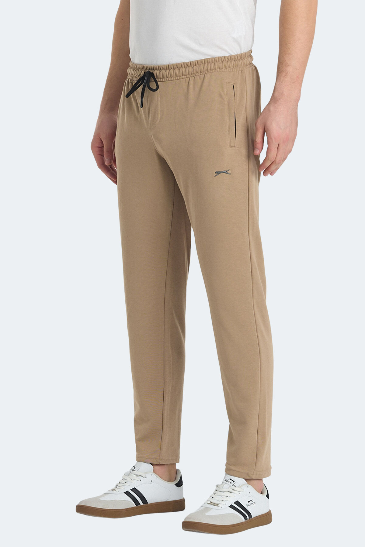 Slazenger KIRABO IN Erkek Fermuar Cepli Kahve Eşofman Altı