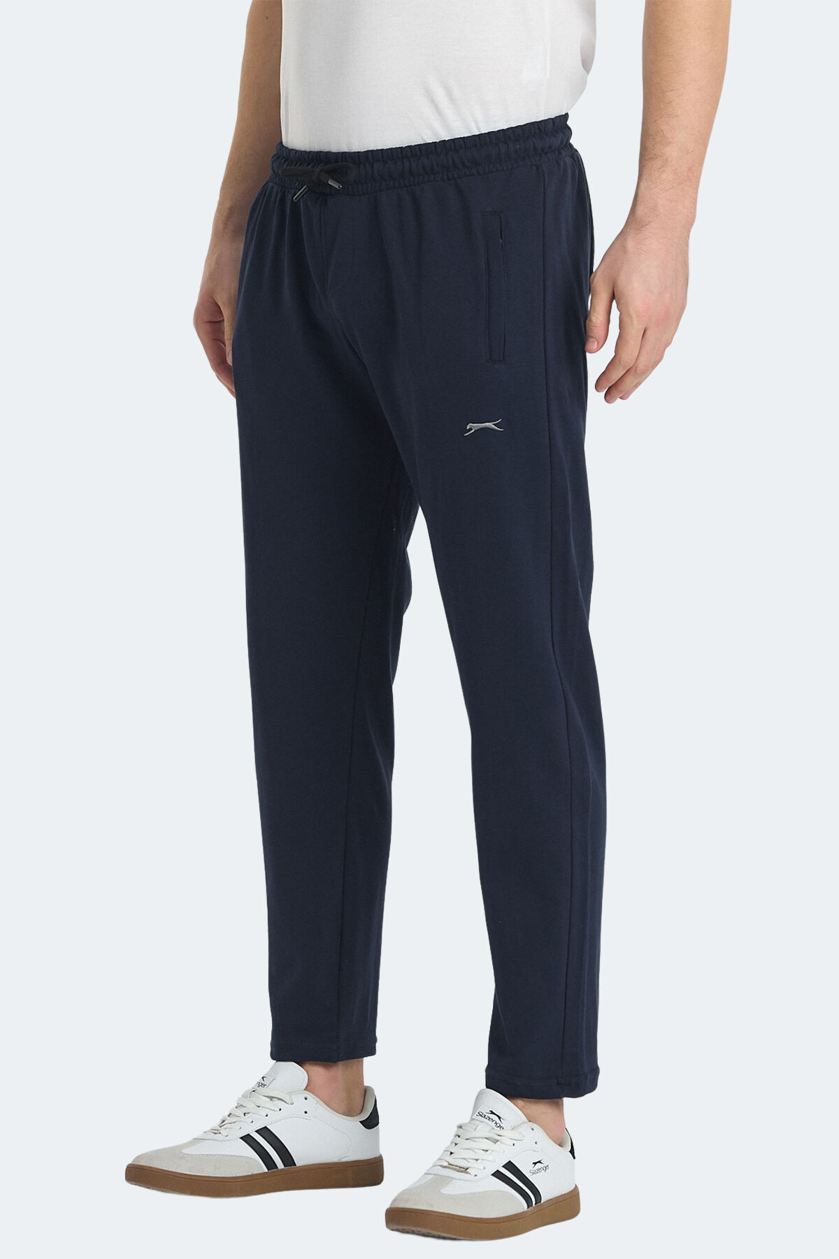 Slazenger KIRABO IN Erkek Fermuar Cepli Lacivert Eşofman Altı
