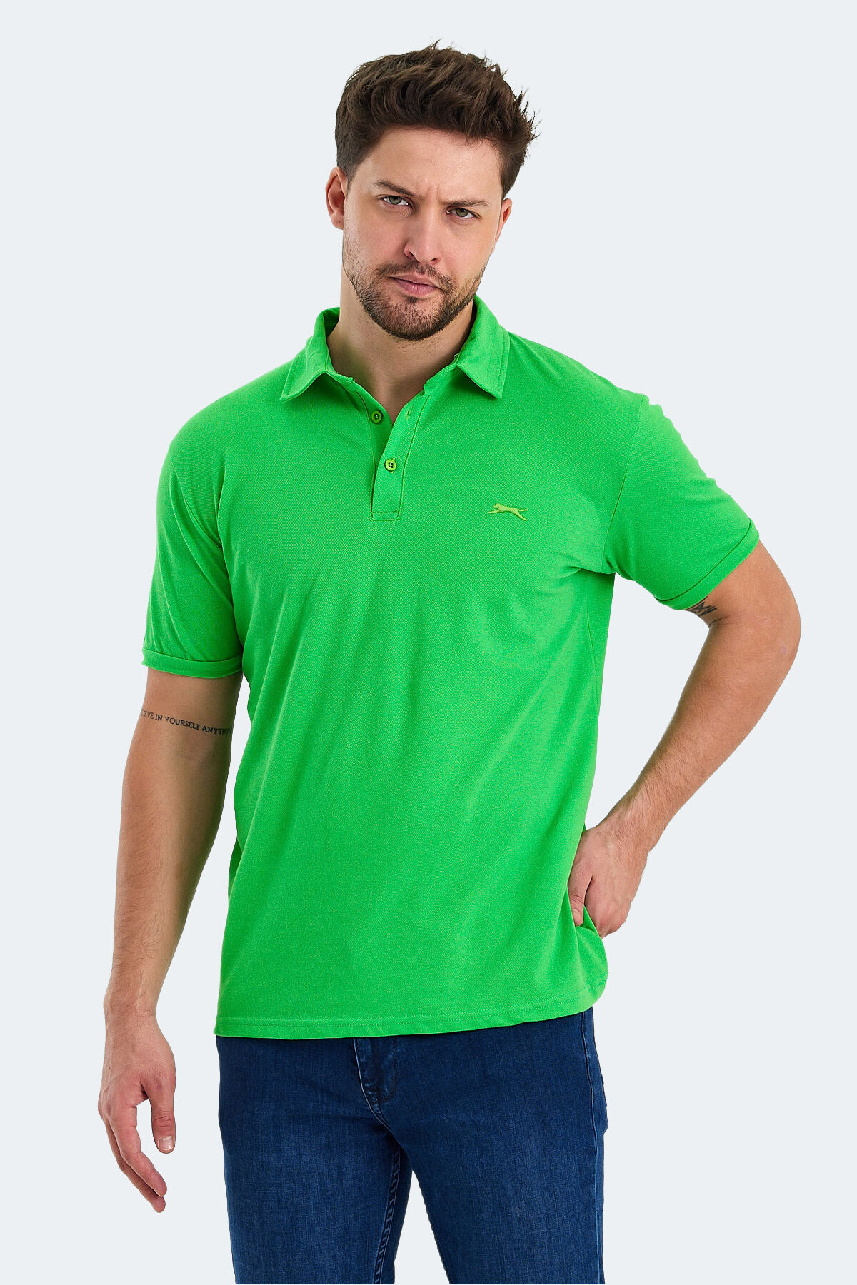 Slazenger KLASSE IN Erkek Polo Yaka Nane Tişört
