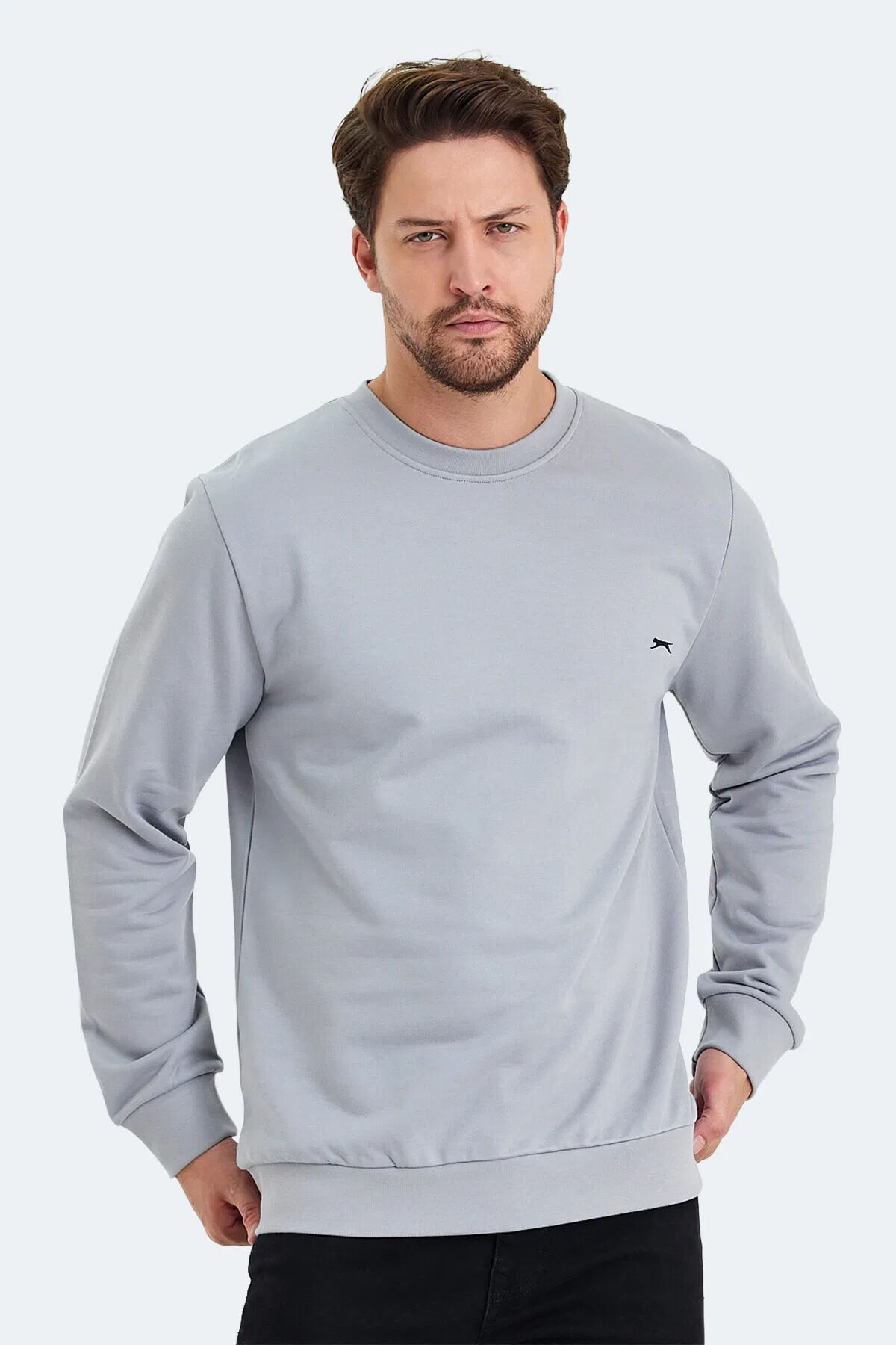 Slazenger KONNOR IN Erkek  Gri Sweatshırt