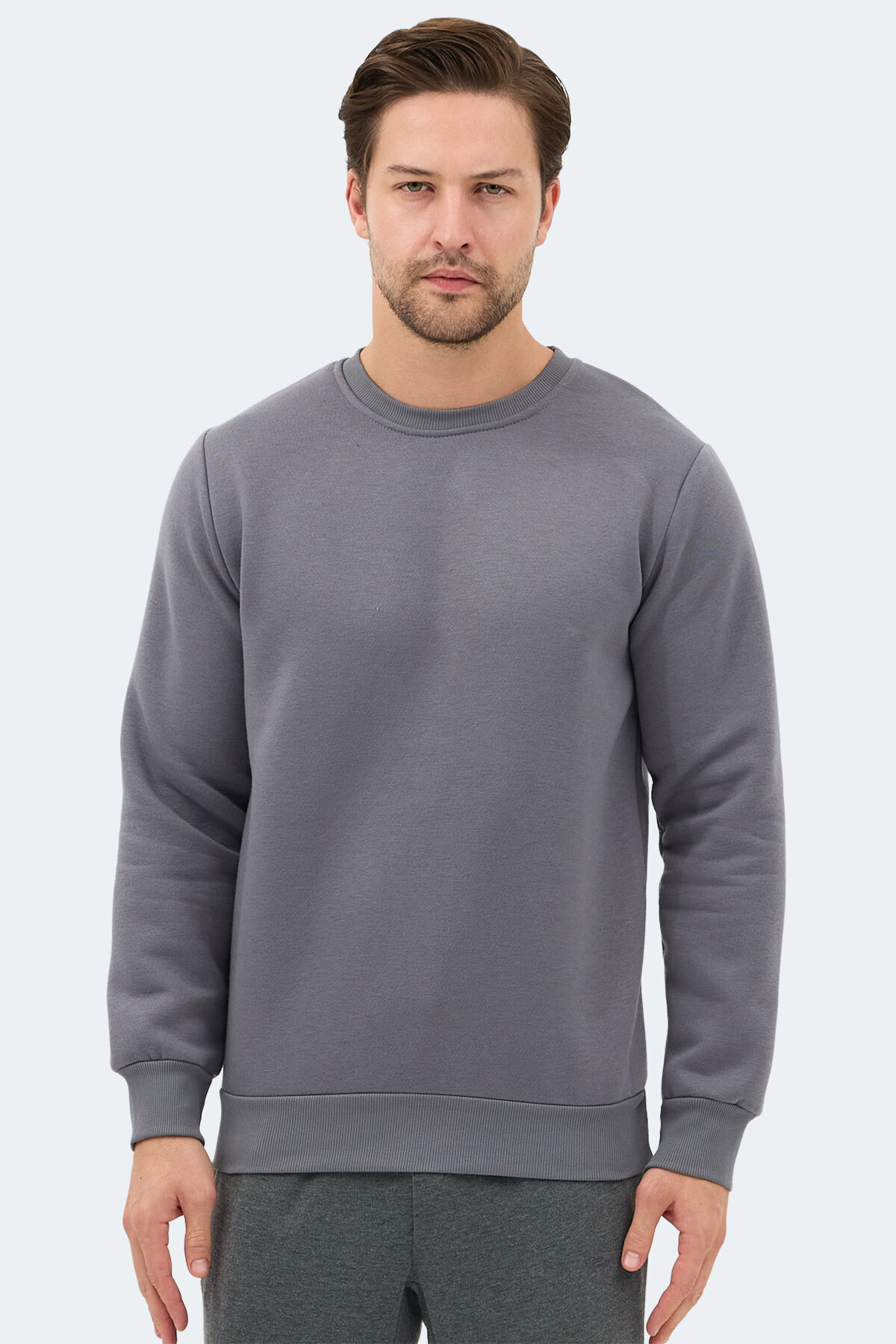 Slazenger KONNOR IN Erkek  Koyu Gri Sweatshırt