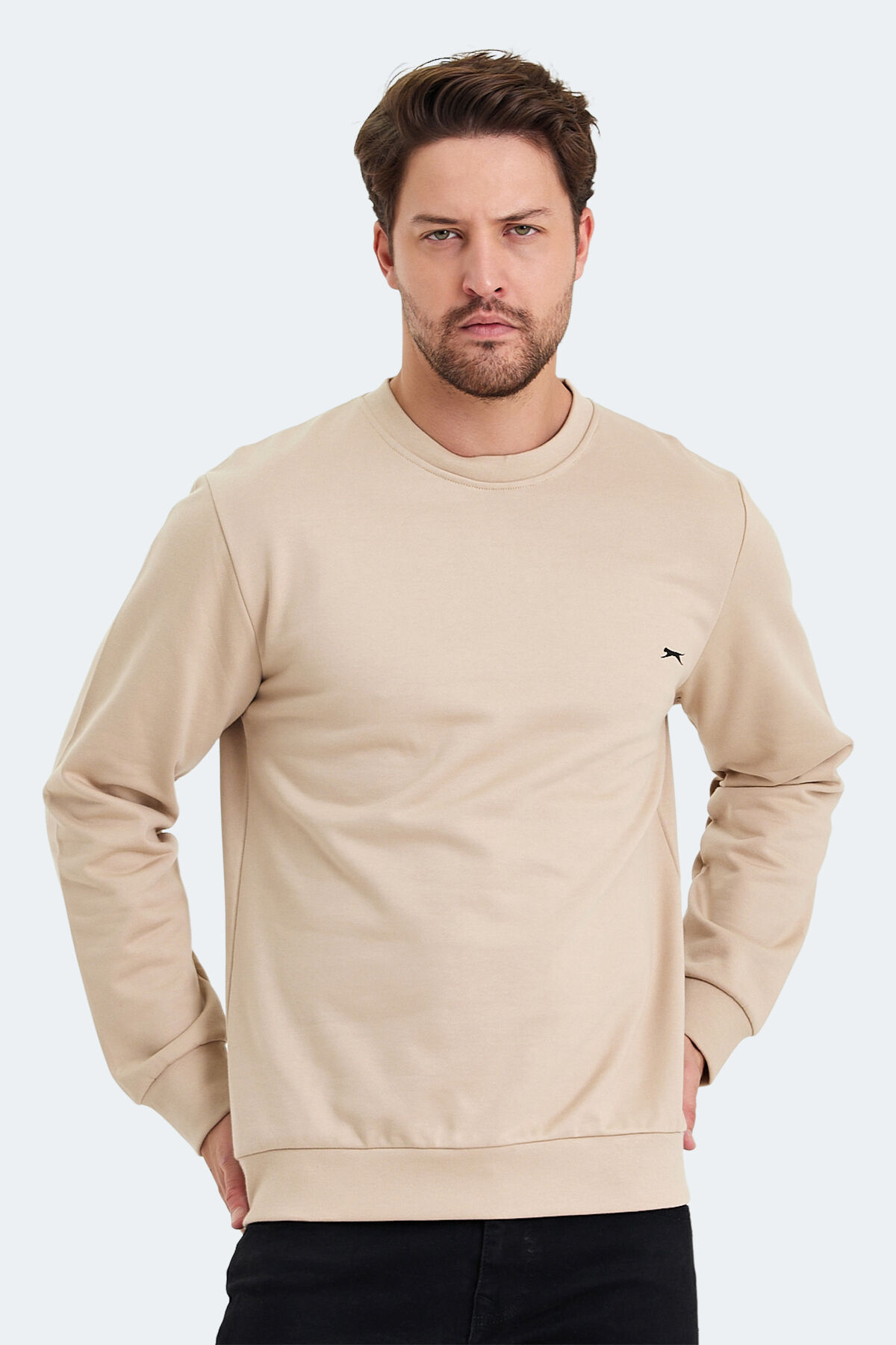 Slazenger KORAL IN Erkek  Bej Sweatshırt