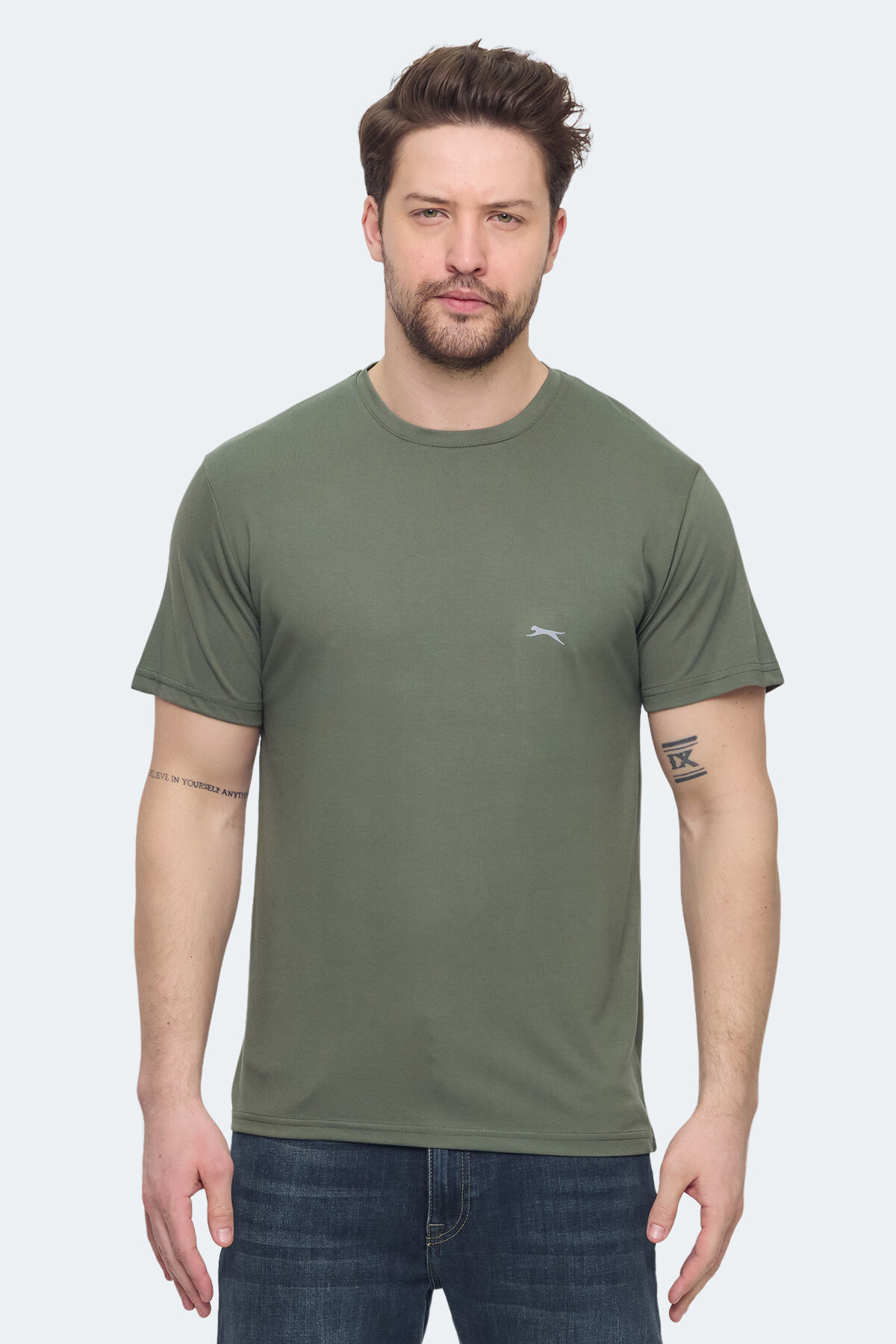 Slazenger KRATER Erkek  Haki Tişört