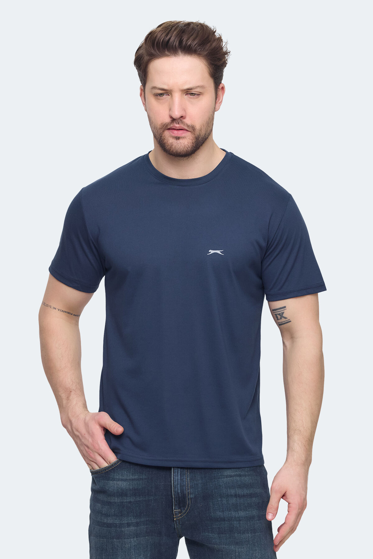 Slazenger KRATER Erkek  Lacivert Tişört
