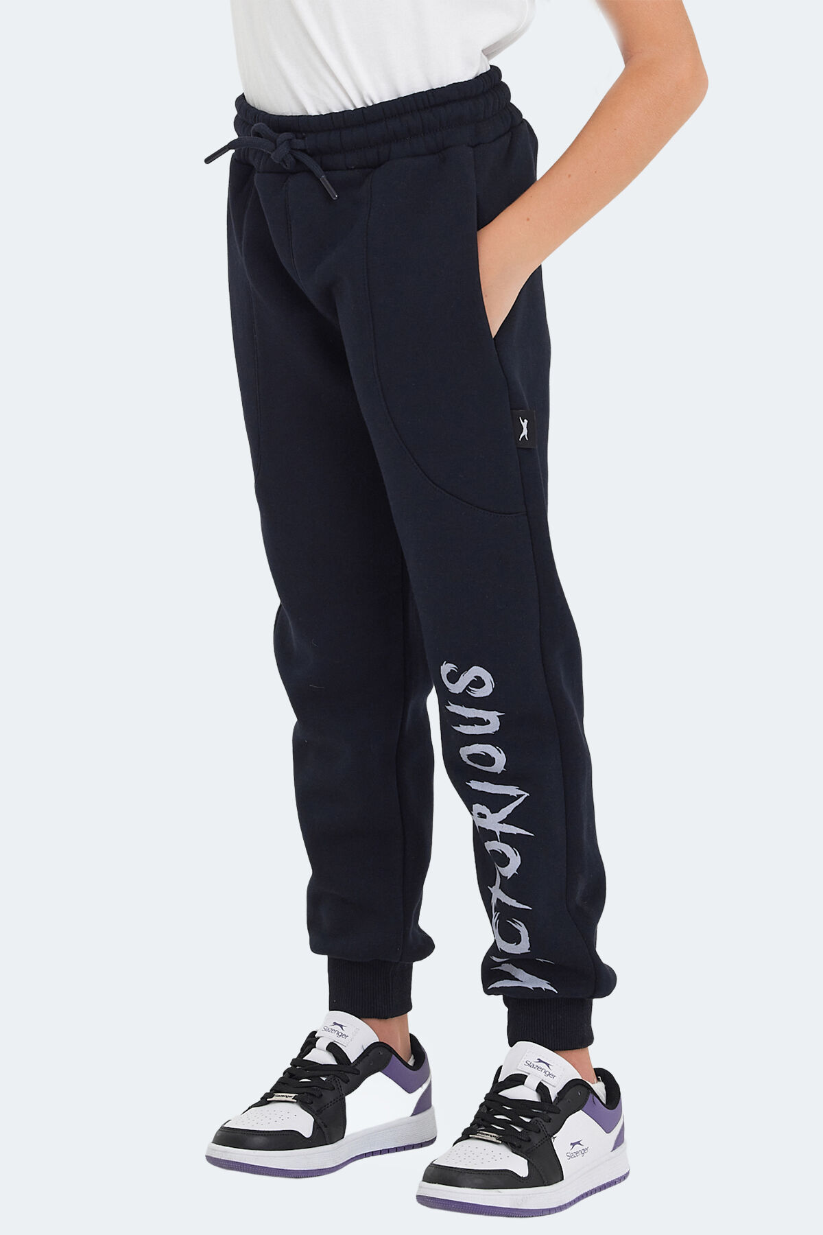 Slazenger LANEY Unisex Çocuk Cepli Lacivert Eşofman Altı