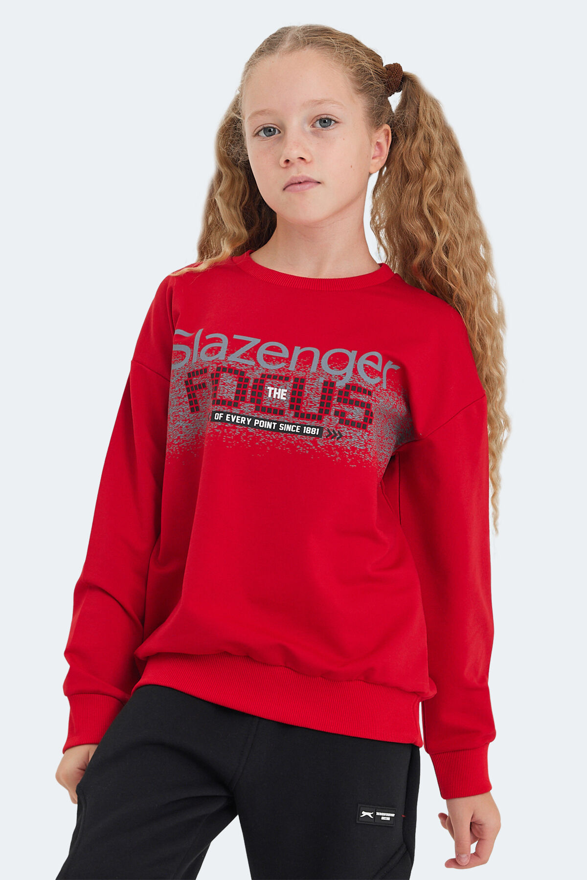 Slazenger LAST Unisex Çocuk  Kırmızı Sweatshırt