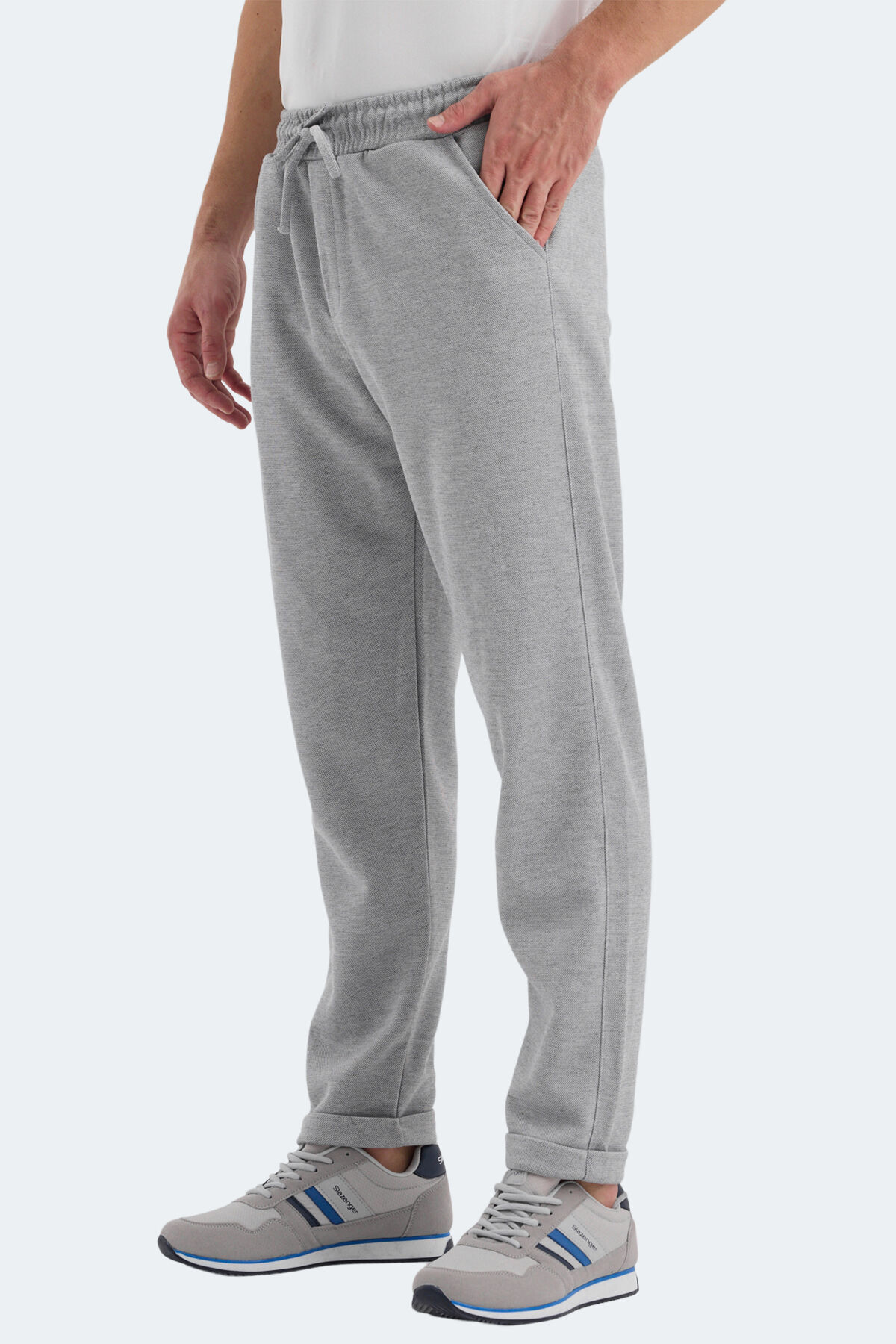 Slazenger NADICA IN Erkek Cepli Gri Eşofman Altı
