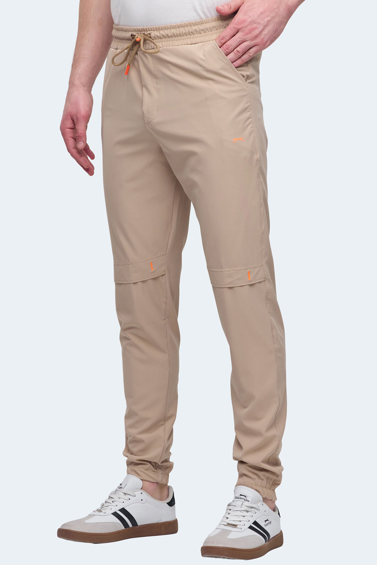 Slazenger NADJA Erkek Cepli slim fit Bej Eşofman Altı
